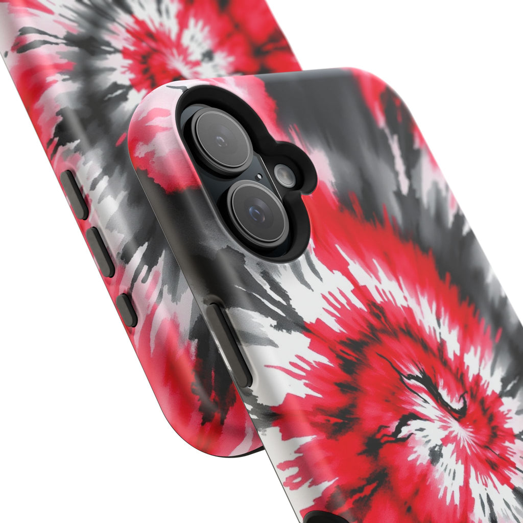 iPhone Black And Crimson Tie-Dye Vortex Slim Everyday iPhone Designer · iPhone C