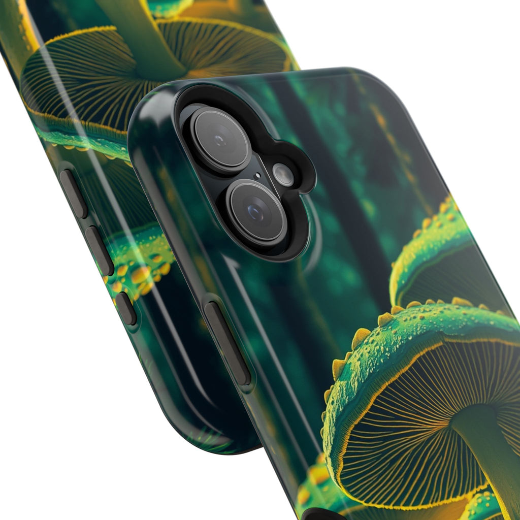 iPhone Emerald Green And Gold Mushroom Forest Slim iPhone Everyday · iPhone Case