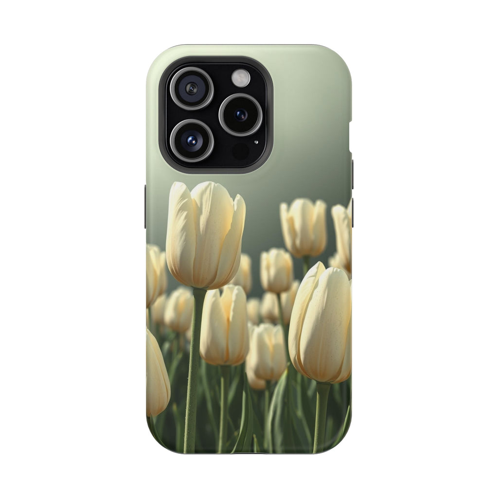 iPhone Tulip Row Serene Design Slim Everyday Designer Case · iPhone Case