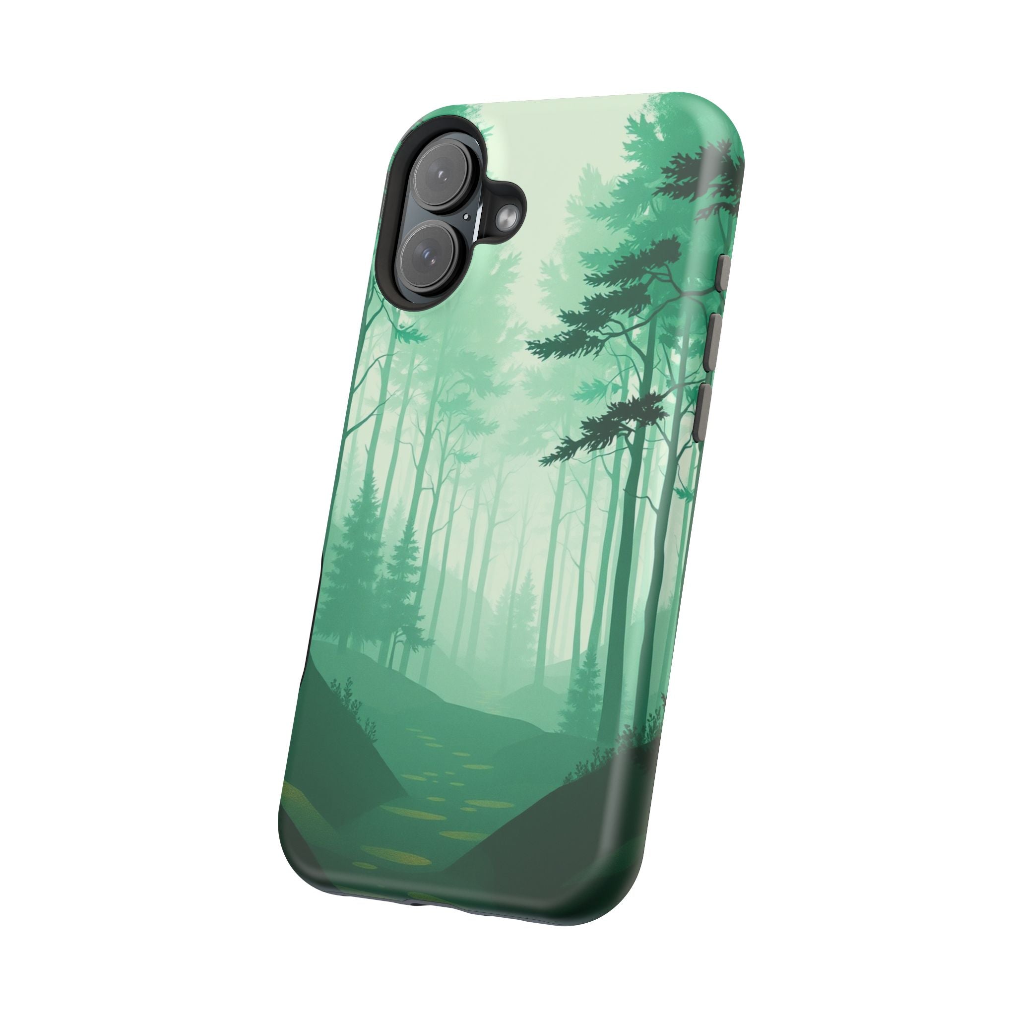 iPhone Earthy Misty Forest Path Design Slim Everyday Designer Case · iPhone Case
