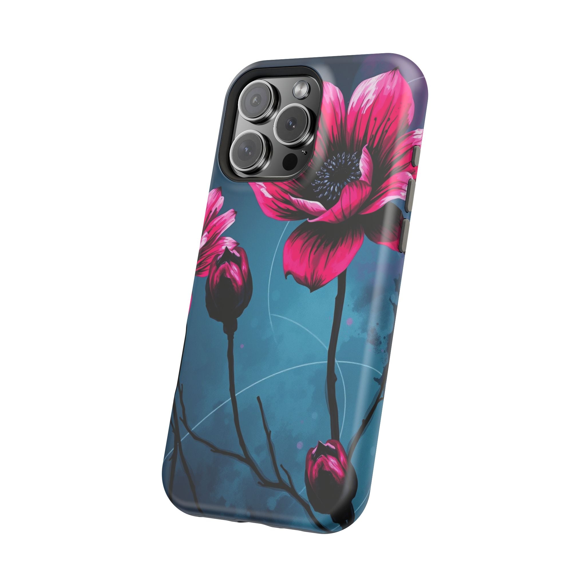 iPhone Floral Ink Wash Bold Art Slim Everyday Designer Case · iPhone Case