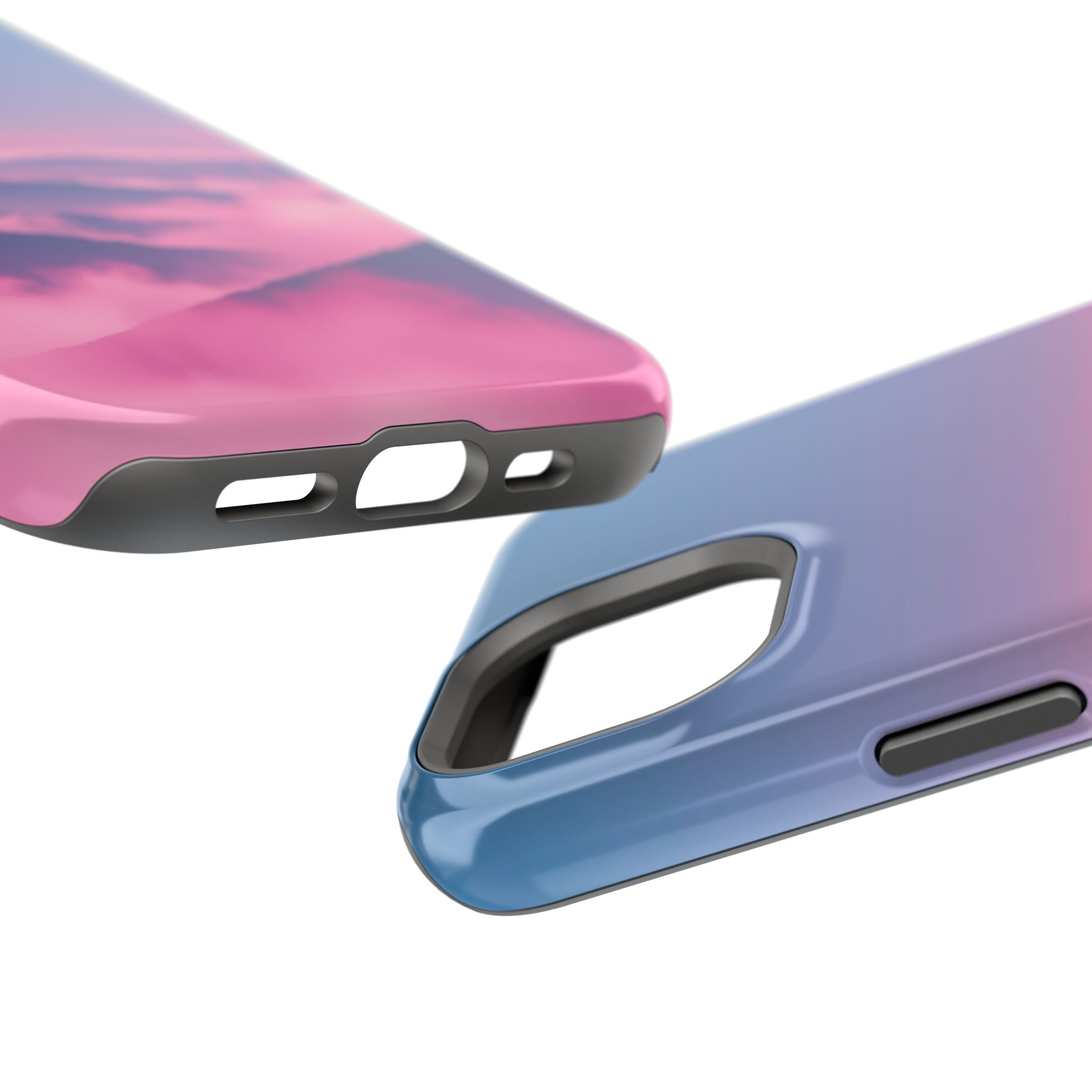 iPhone Dreamy Fog Rolling Over Hills Design Soft iPhone 19 Finish · iPhone Case