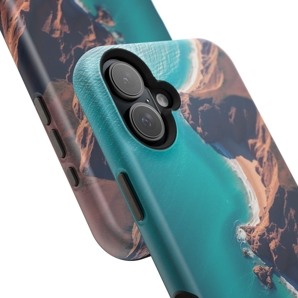 iPhone Shoreline Aerial Abstract Geometric Slim iPhone Everyday · iPhone Case