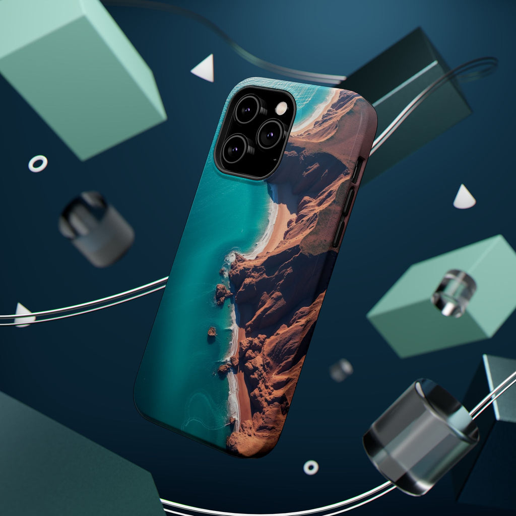 iPhone Shoreline Aerial Abstract Geometric Slim iPhone Everyday · iPhone Case