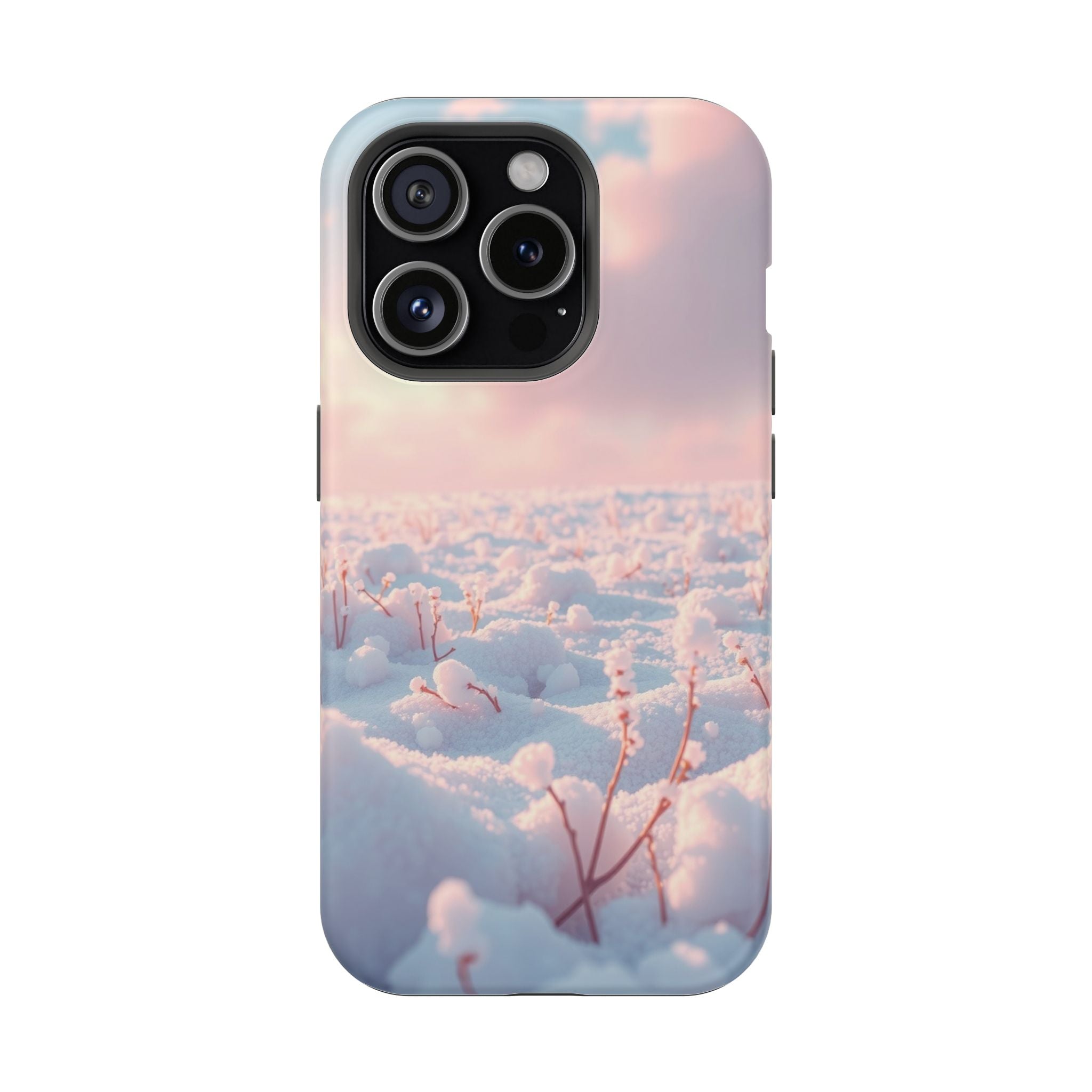 iPhone Snow Field Enchanted Art 13 Bold Modern Everyday Snap Case · iPhone Case