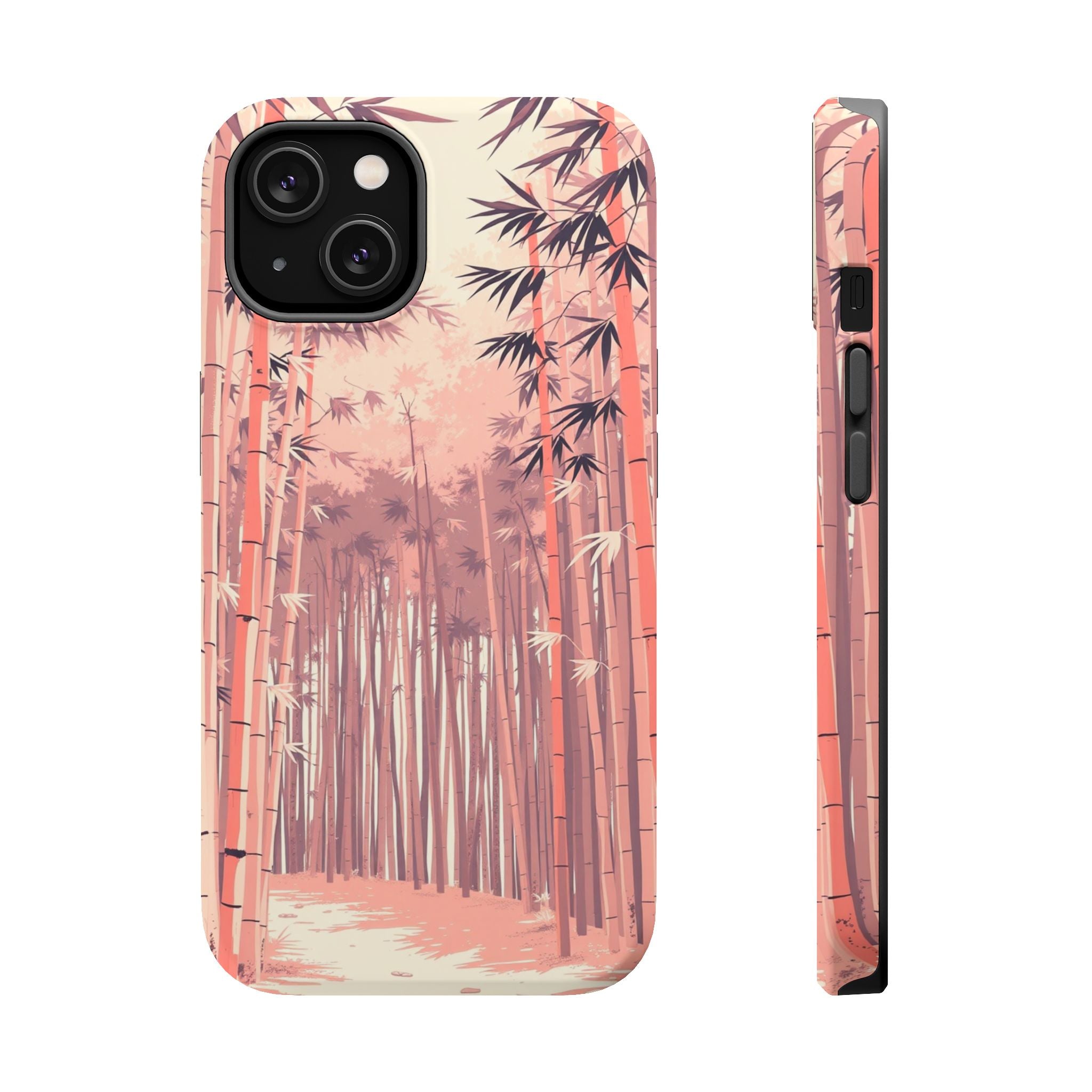 iPhone Rose Pink And Cream Bamboo Grove Slim Everyday iPhone 19 · iPhone Case