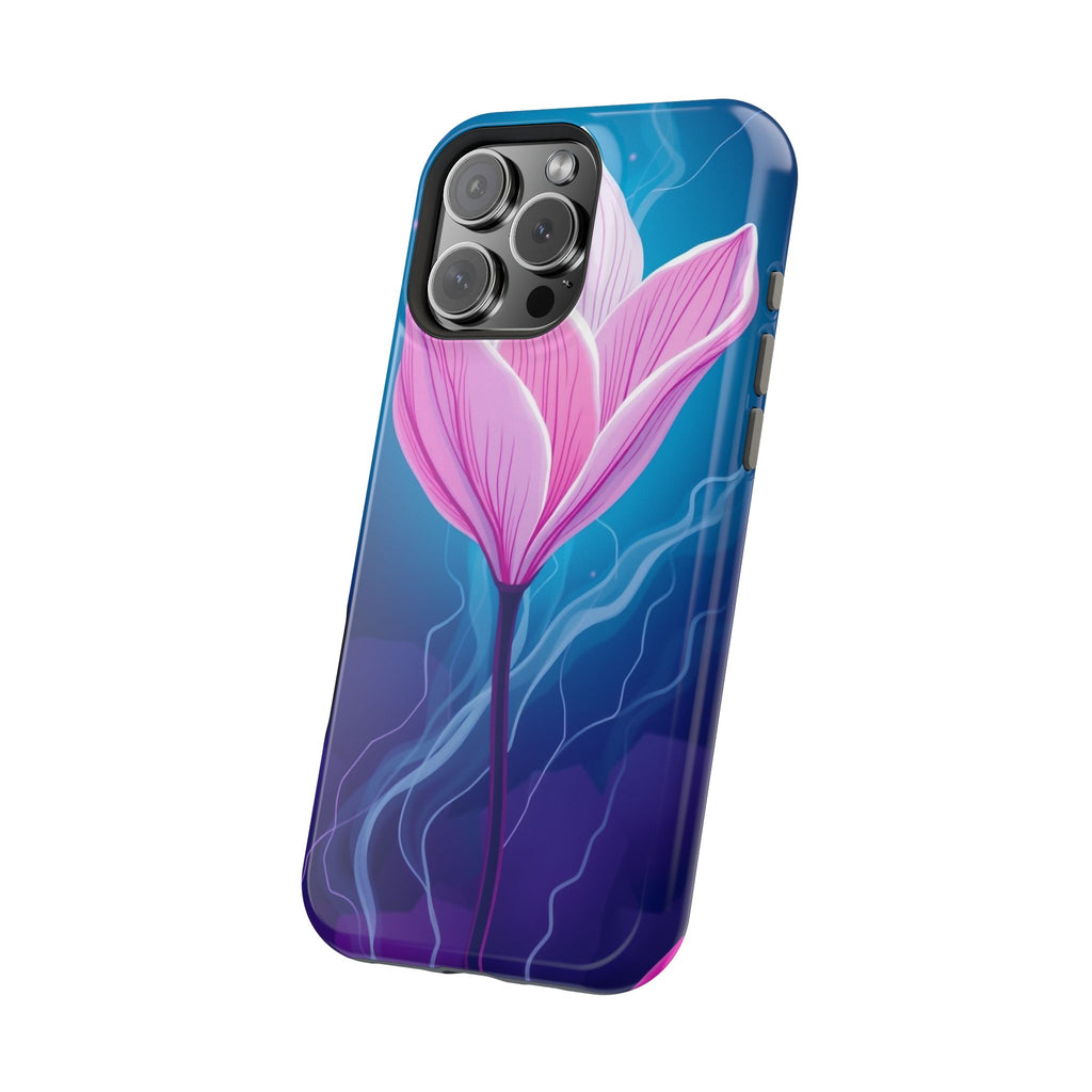 iPhone Cyan And Magenta Petal Storm Slim Everyday Designer Case · iPhone Case