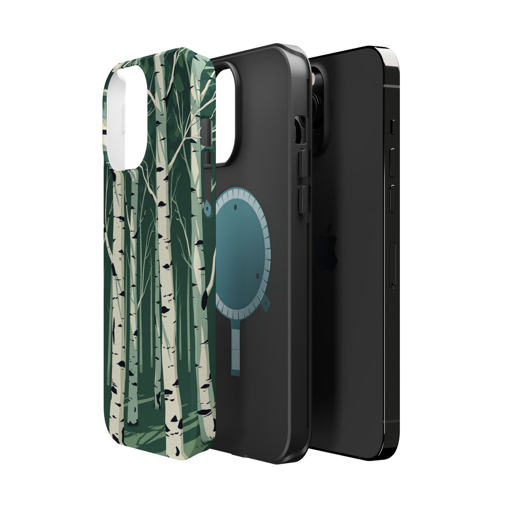 iPhone Birch Grove Abstract Geometric Slim Everyday Designer Case · iPhone Case