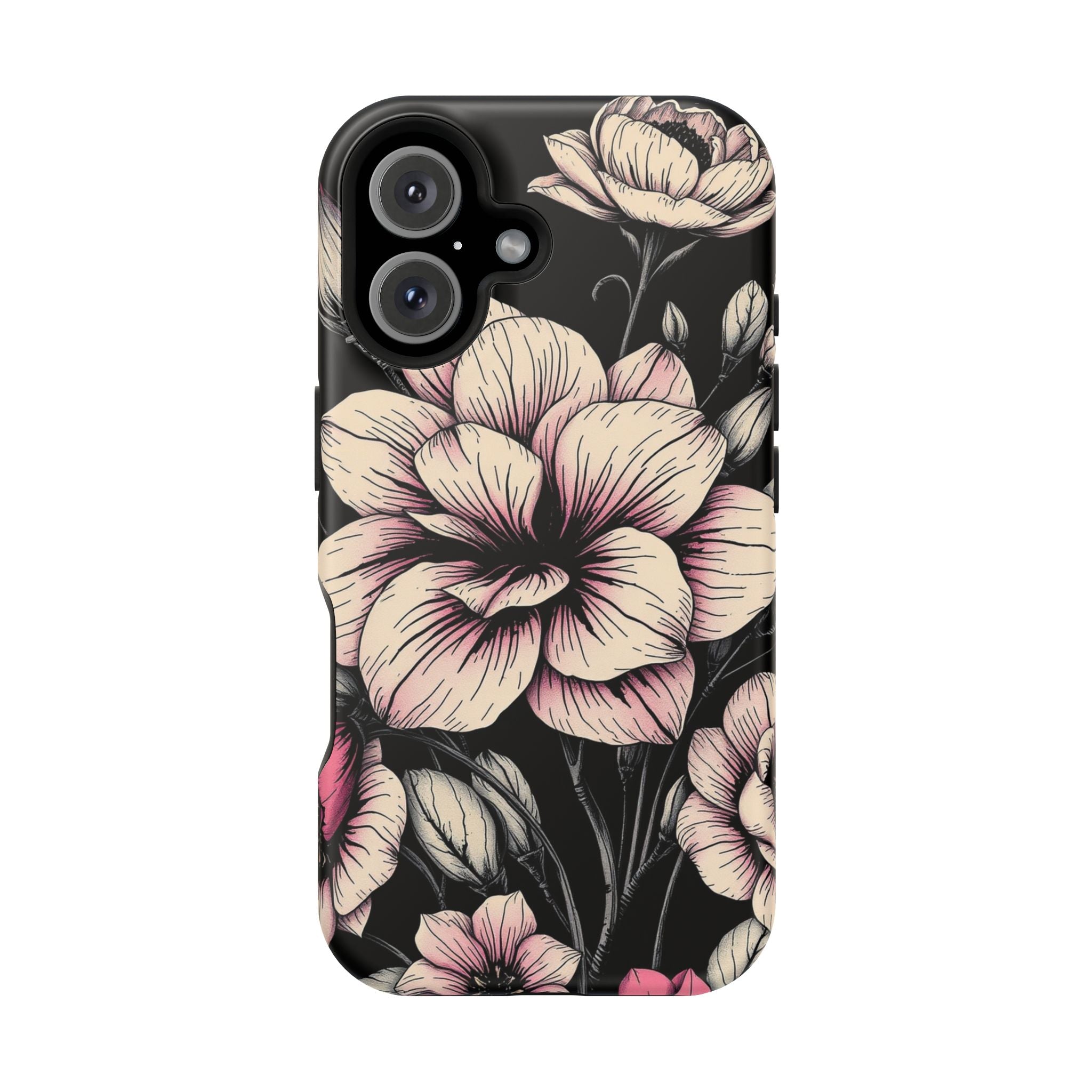 iPhone Floral Dark Academia Gothic Ink Slim Everyday Designer Case · iPhone Case