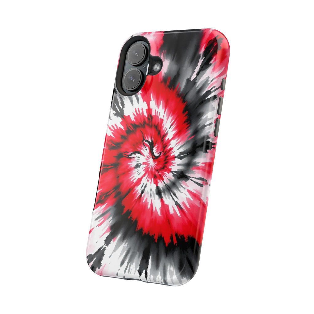 iPhone Black And Crimson Tie-Dye Vortex Slim Everyday iPhone Designer · iPhone C