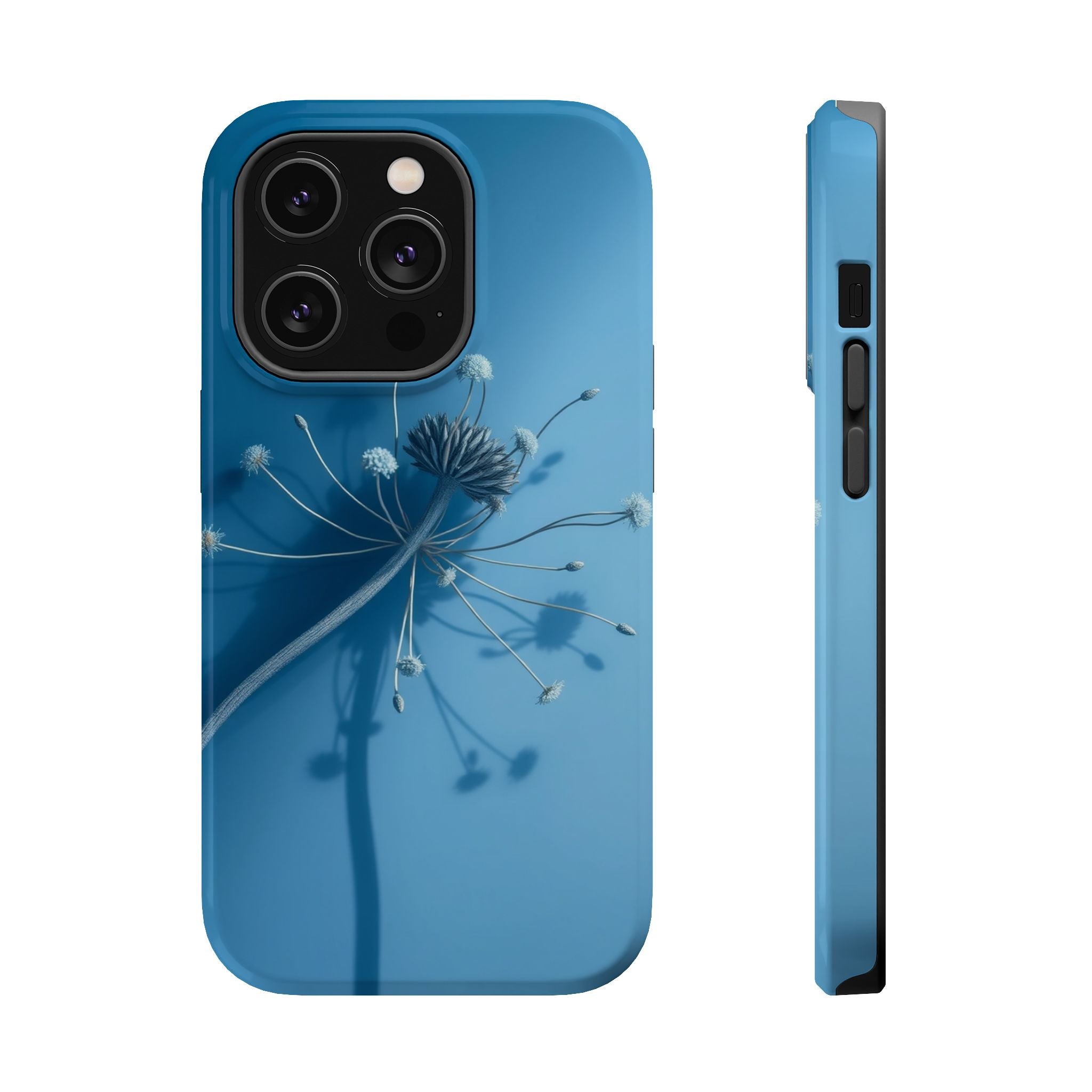 iPhone Midnight Blue And Silver Dried Flower Flat Lay iPhone Slim · iPhone Case