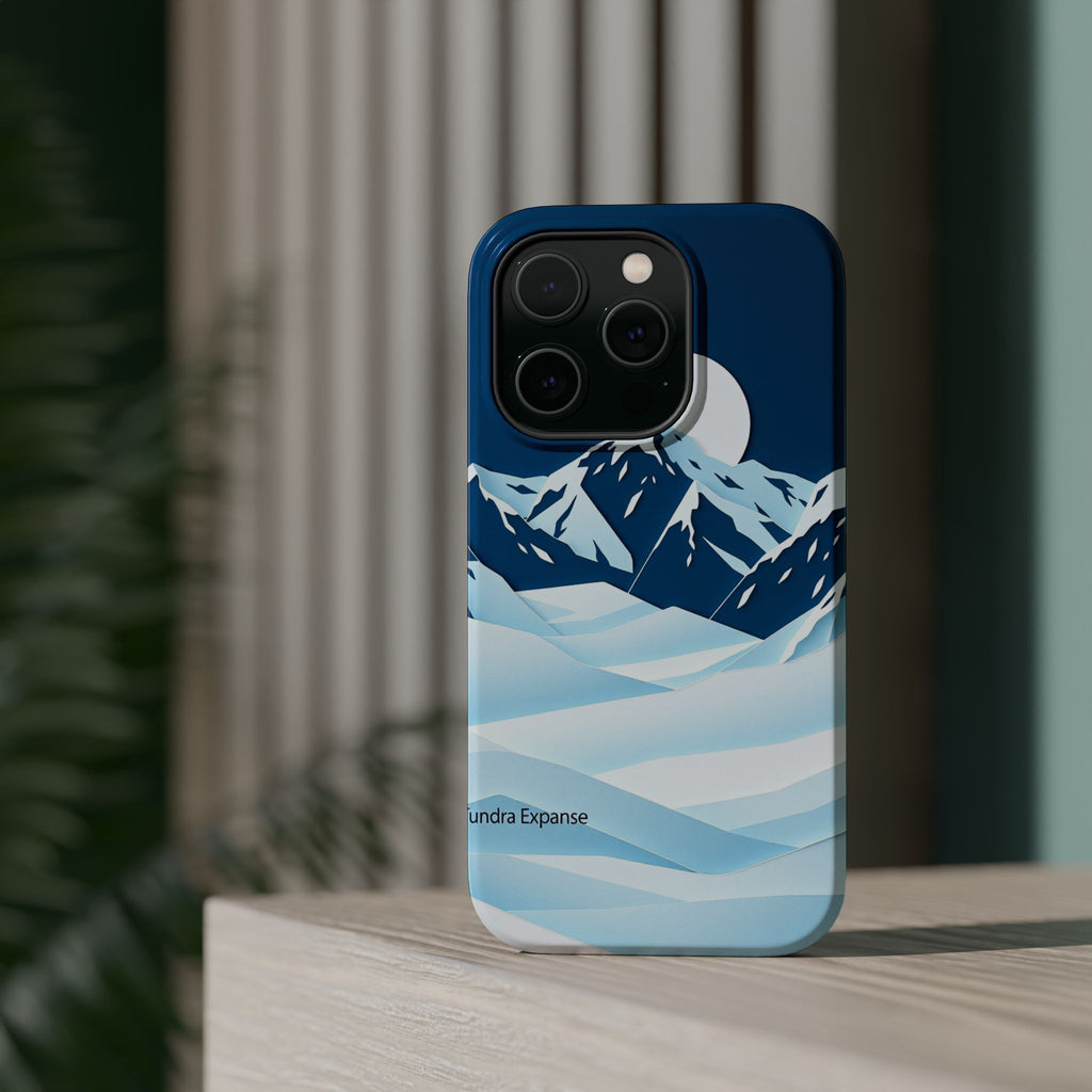iPhone Midnight Blue And Silver Tundra Expanse Clean iPhone 12 Minimal · iPhone