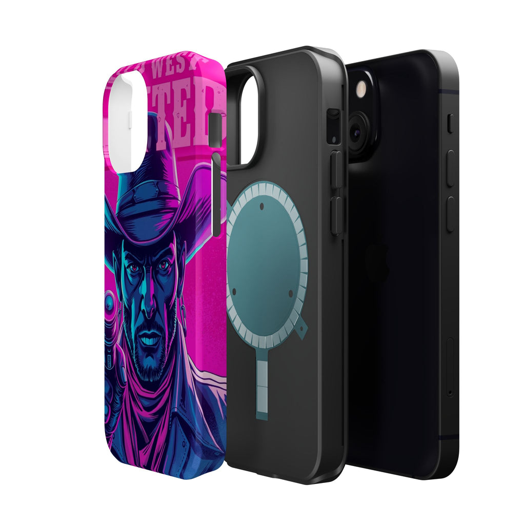 iPhone Wild West Wanted Neon Cyberpunk Slim Everyday Designer Case · iPhone Case
