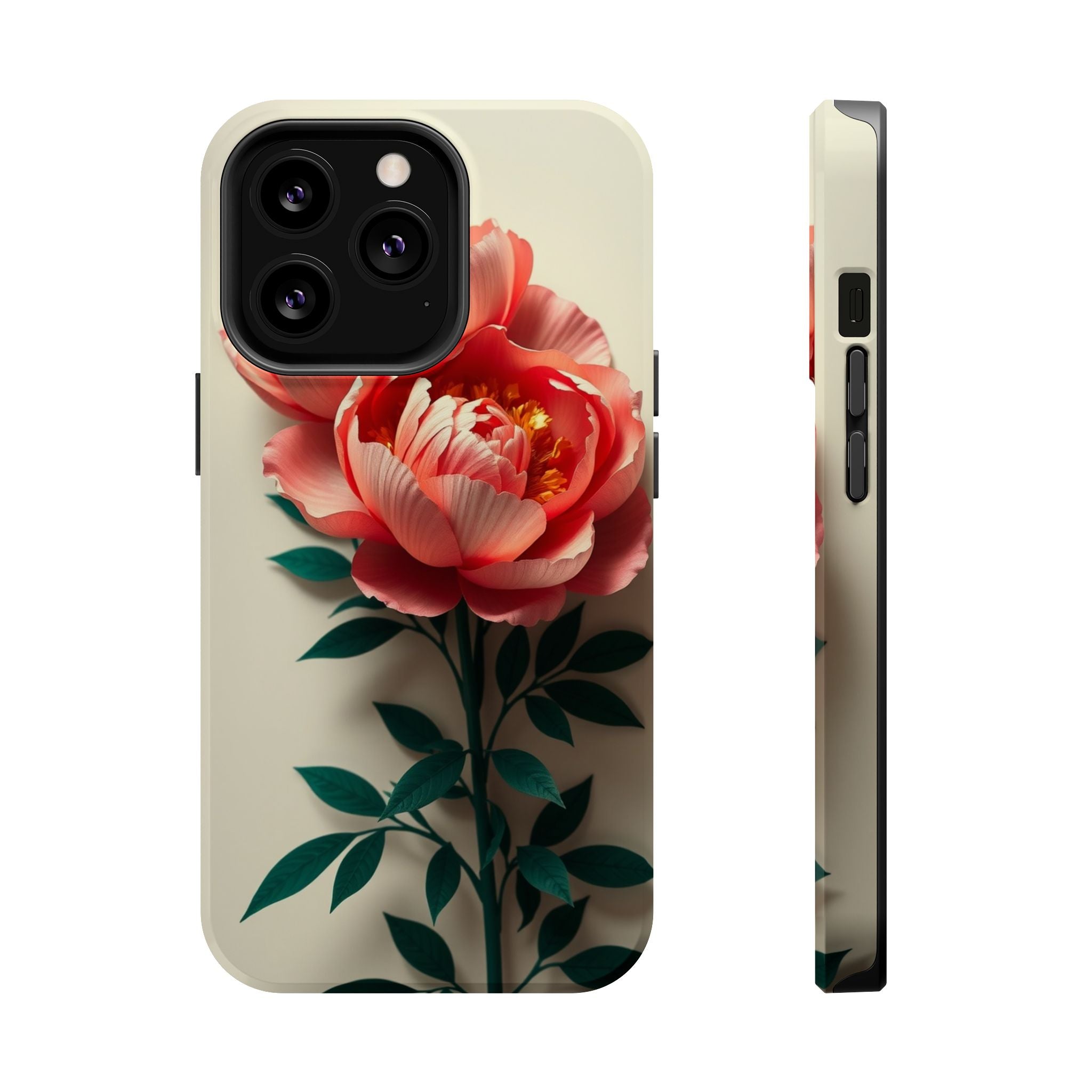 iPhone Emerald Green And Gold Peony Bouquet Slim iPhone Everyday · iPhone Case