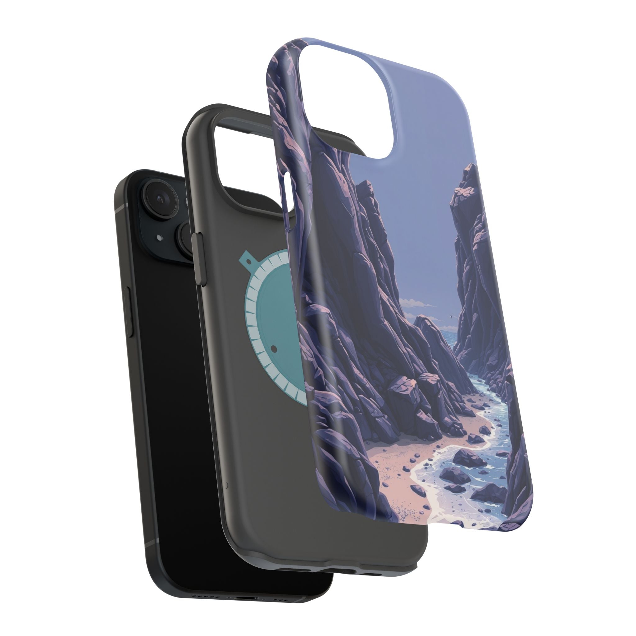 iPhone Rocky Coastline Mystic Art Bold Modern Everyday Snap Case · iPhone Case