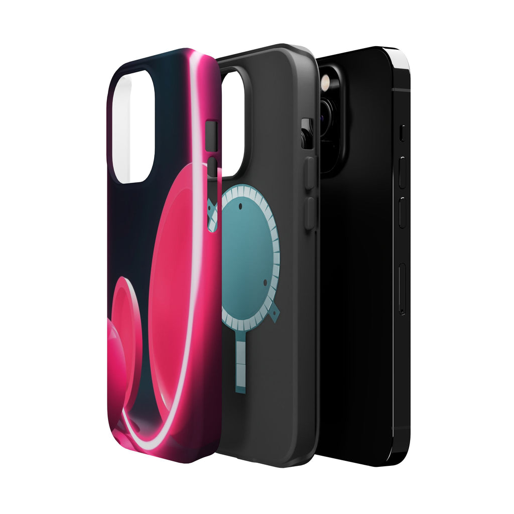 iPhone 1960s Mod Circles Neon Cyberpunk Slim Everyday Designer Case · iPhone Cas