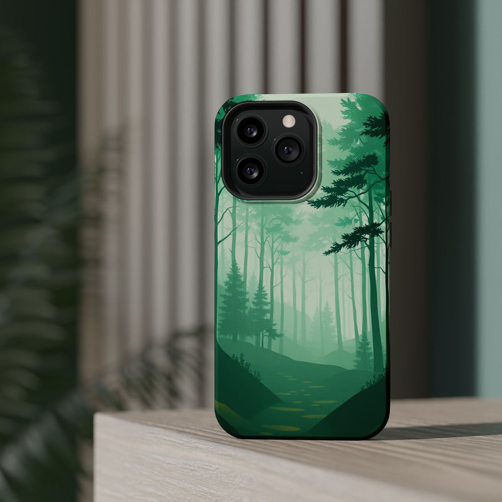 iPhone Earthy Misty Forest Path Design Slim Everyday Designer Case · iPhone Case