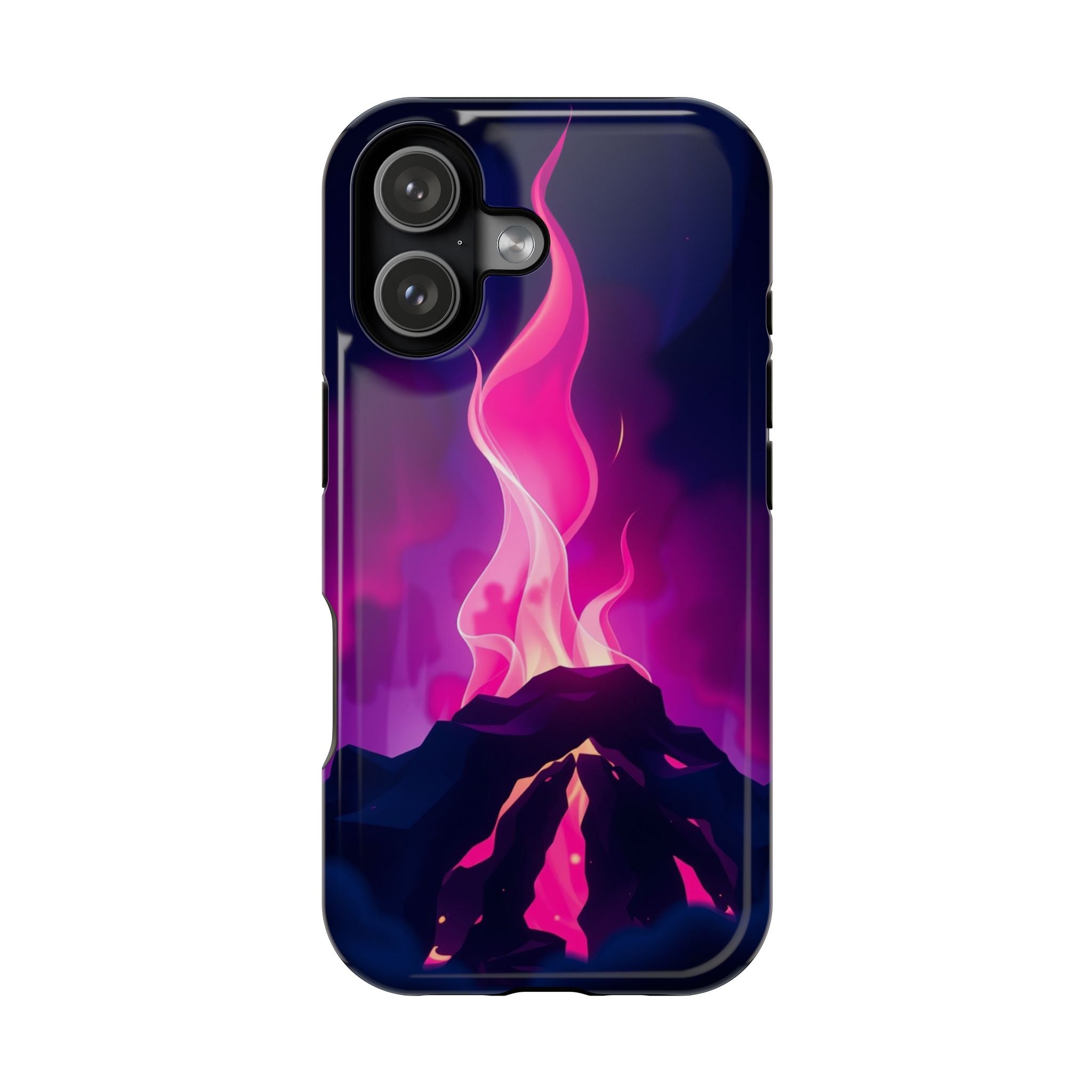 iPhone Cyan And Magenta Wildfire Glow Slim Everyday Designer Case · iPhone Case