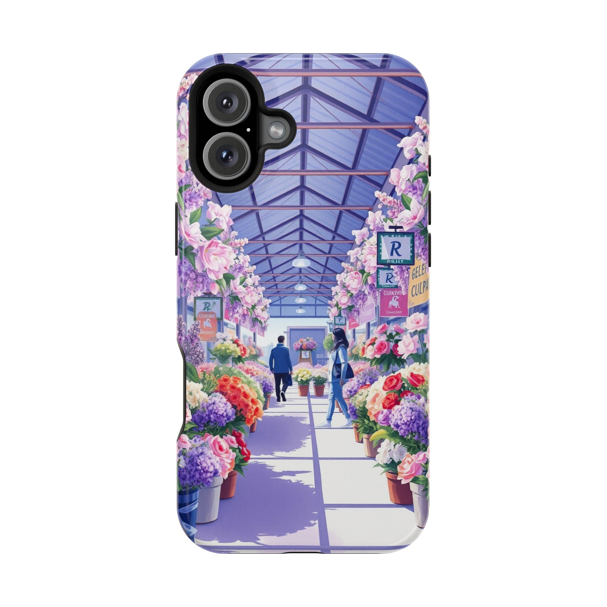 iPhone Flower Market Cinematic Art Clean Minimal Snap Cas Slim Snap Case · iPhon