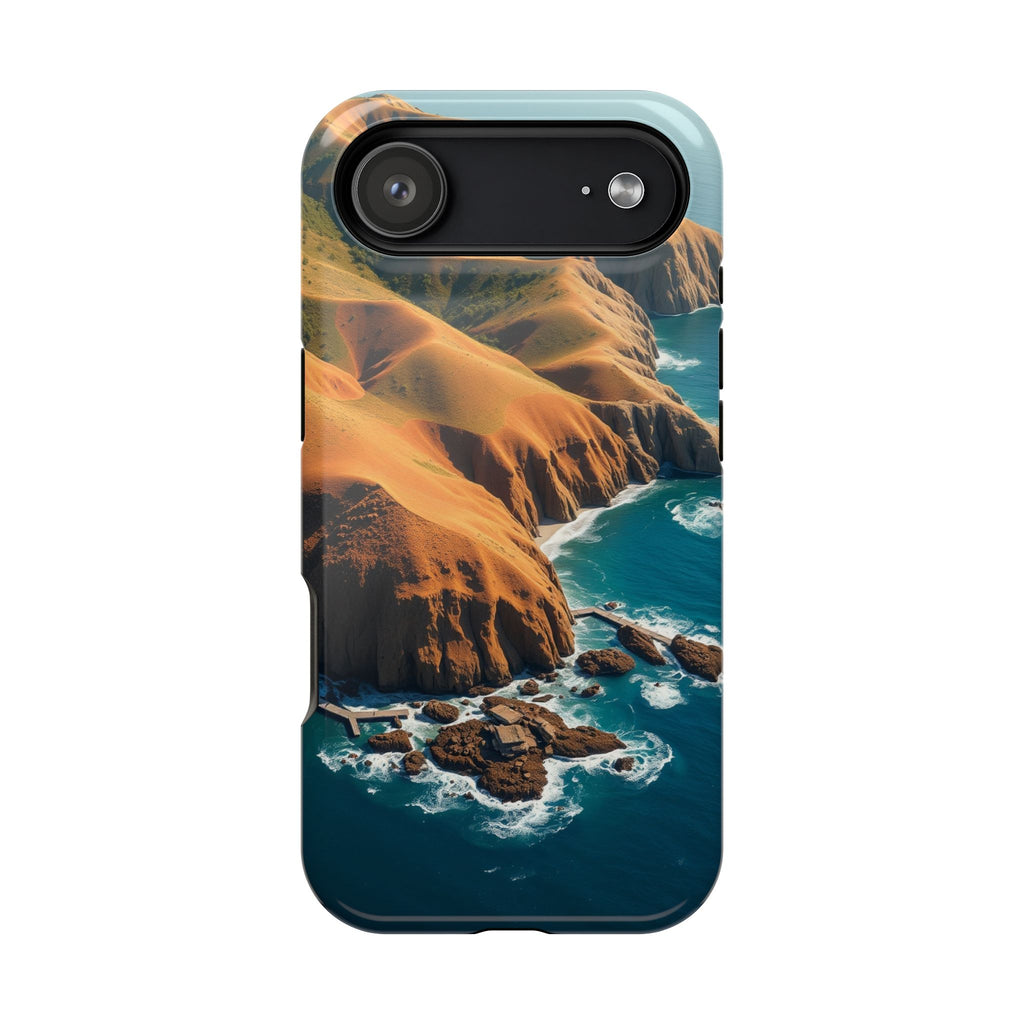 iPhone Mustard And Rust Hibiscus Coast Slim Everyday Designer Case · iPhone Case