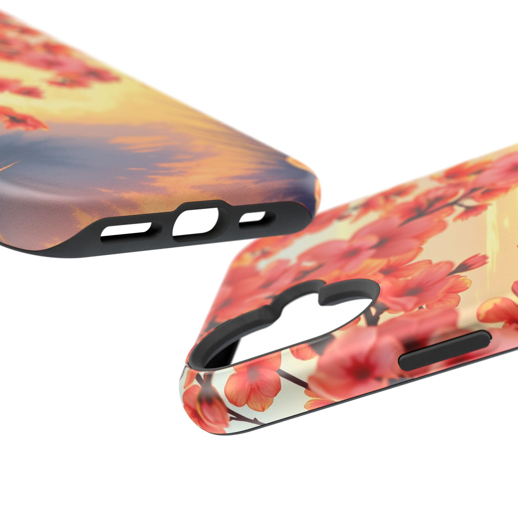 iPhone Sunset Amber And Peach Blossom Trail Slim Snap Cas Carry Case · iPhone Ca