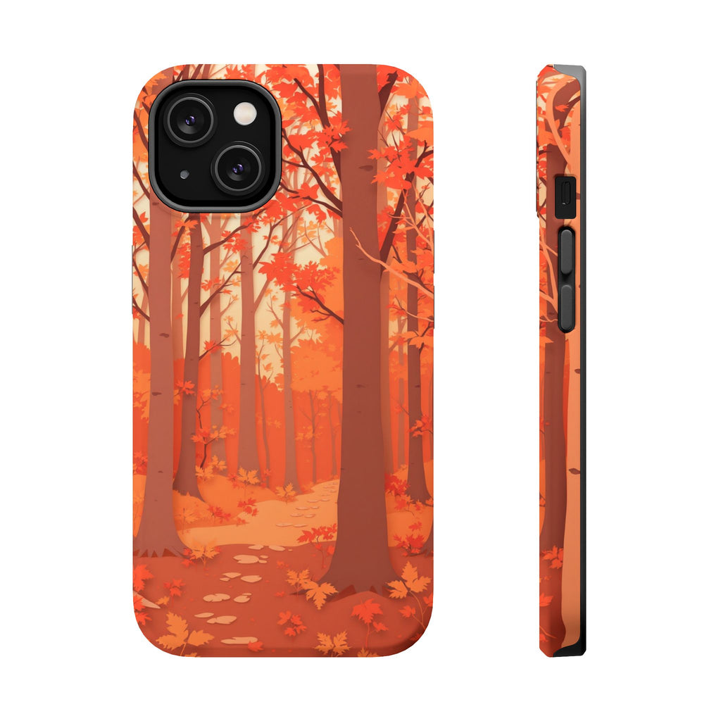 iPhone Autumn Forest Floor Paper Cut Art Slim Everyday iPhone Designer · iPhone