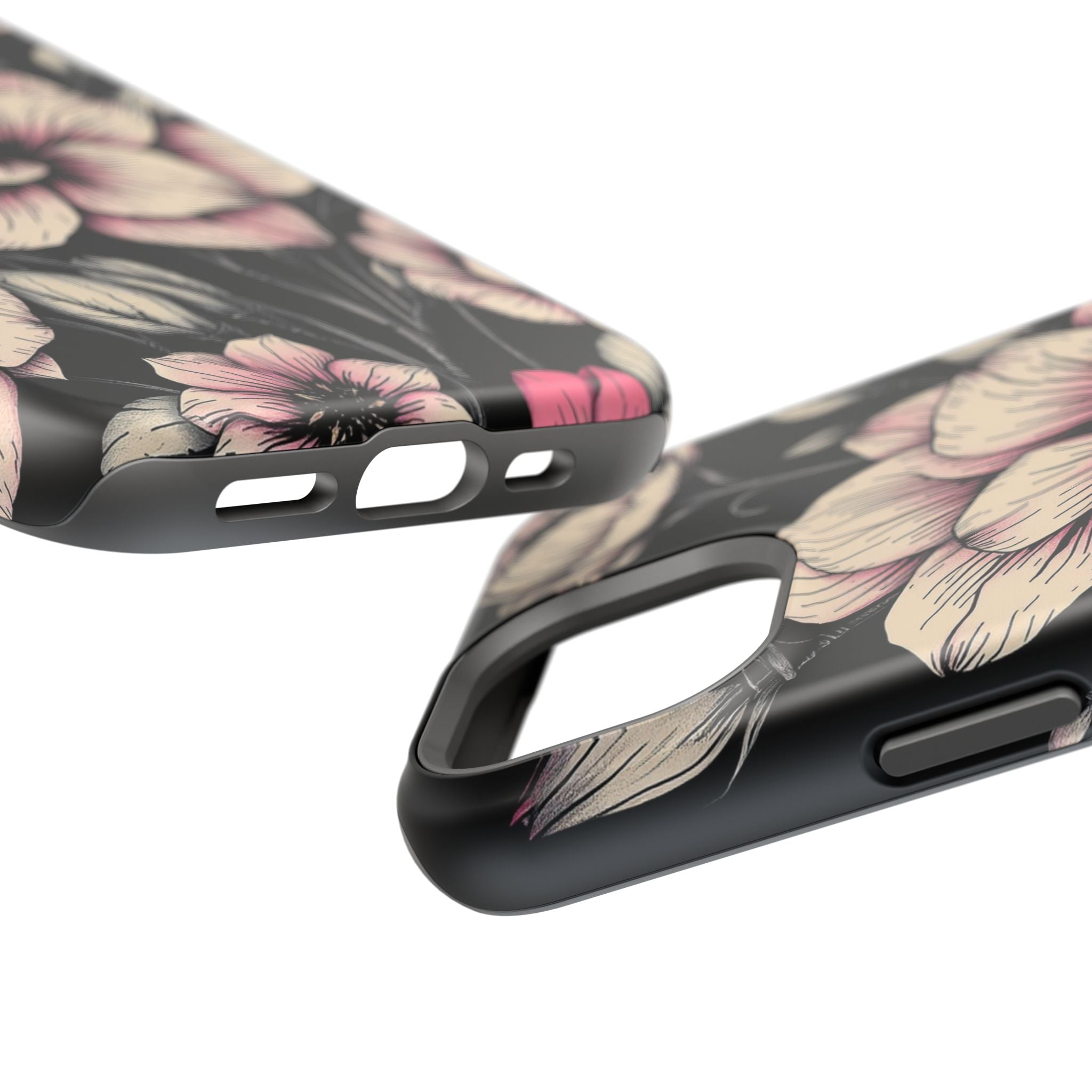 iPhone Floral Dark Academia Gothic Ink Slim Everyday Designer Case · iPhone Case