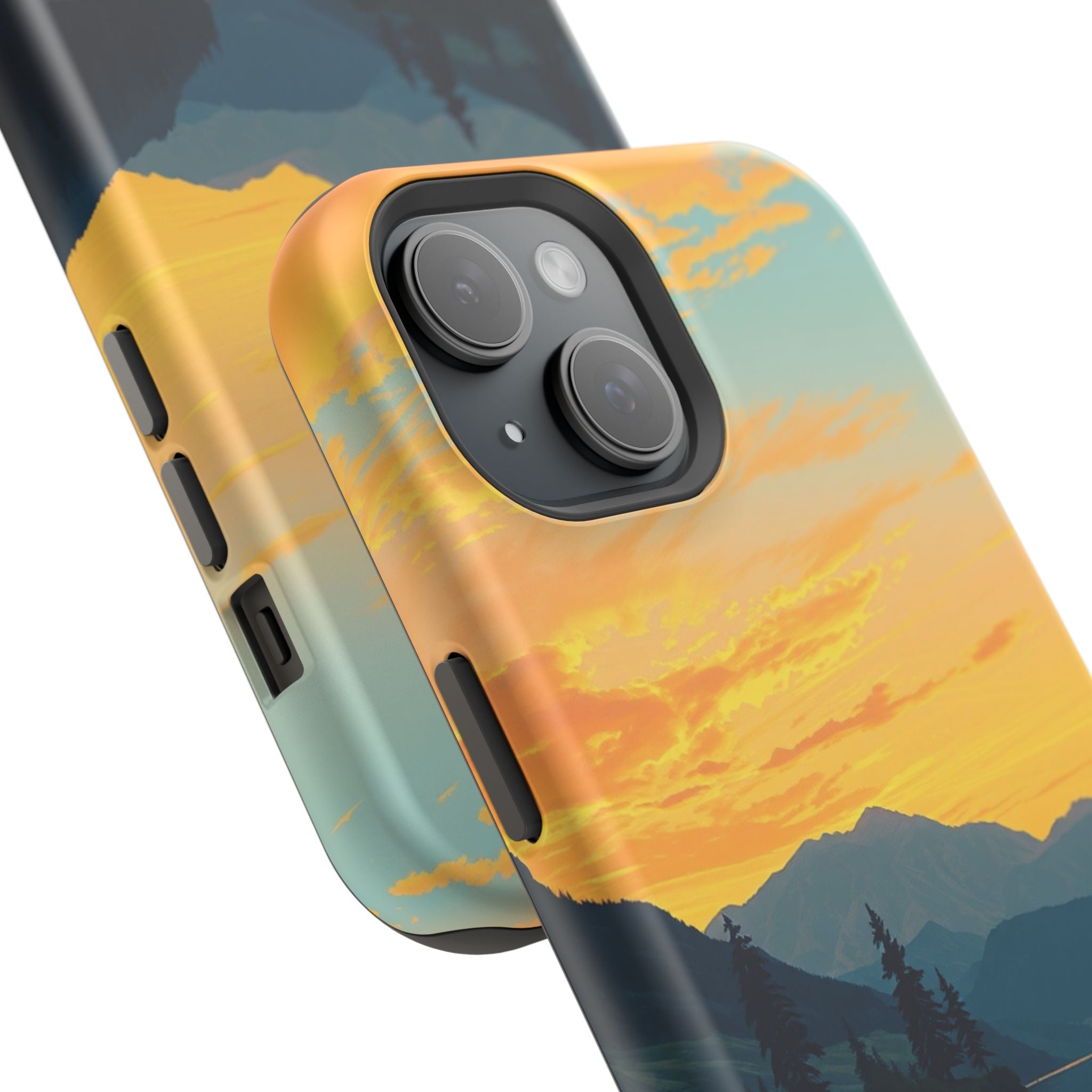 iPhone Lake at Twilight Oil Painting Impressionist iPhone Artistic · iPhone Case