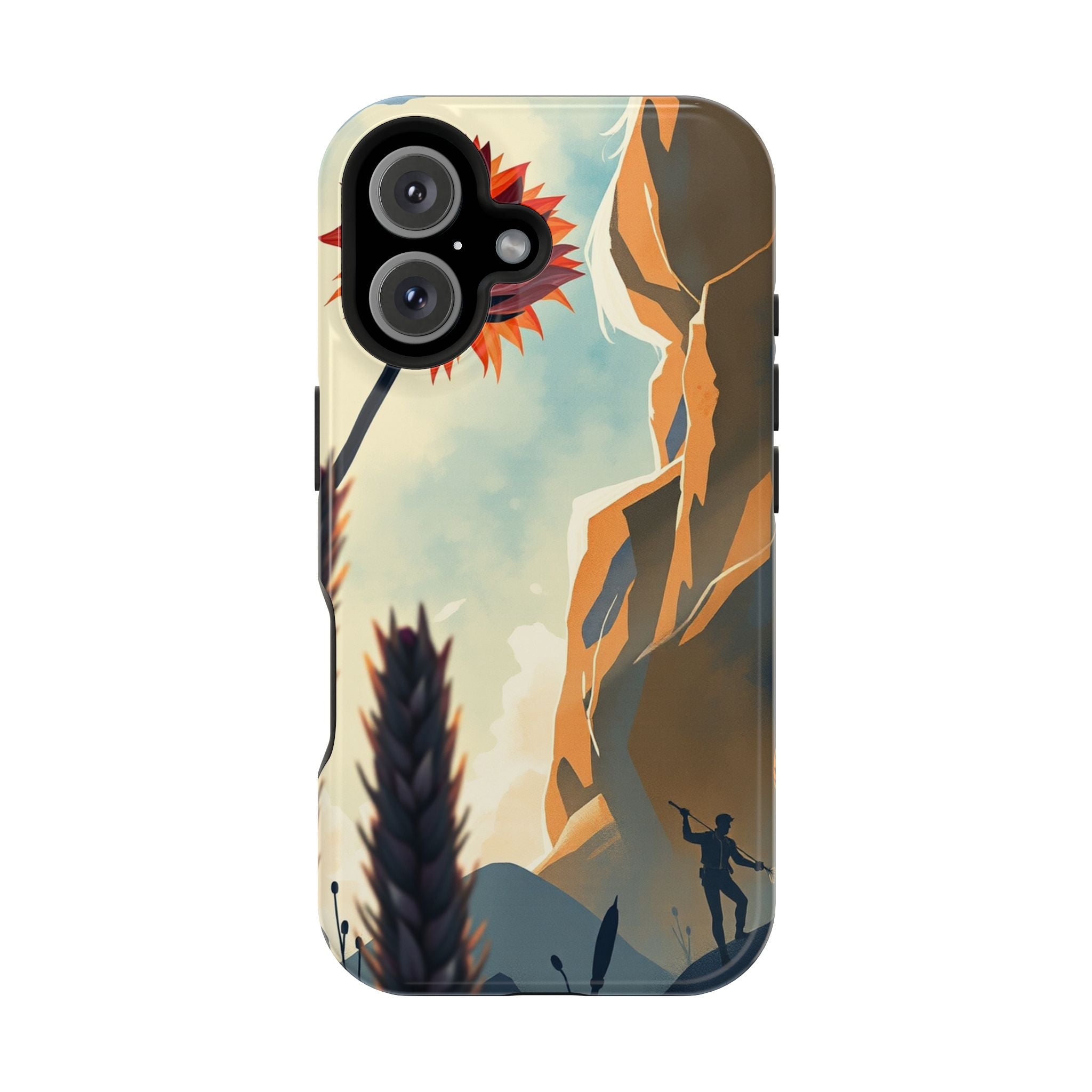 iPhone Bud Burst Vibrant Watercolor Artistic Everyday Cas Slim Snap Case · iPhon