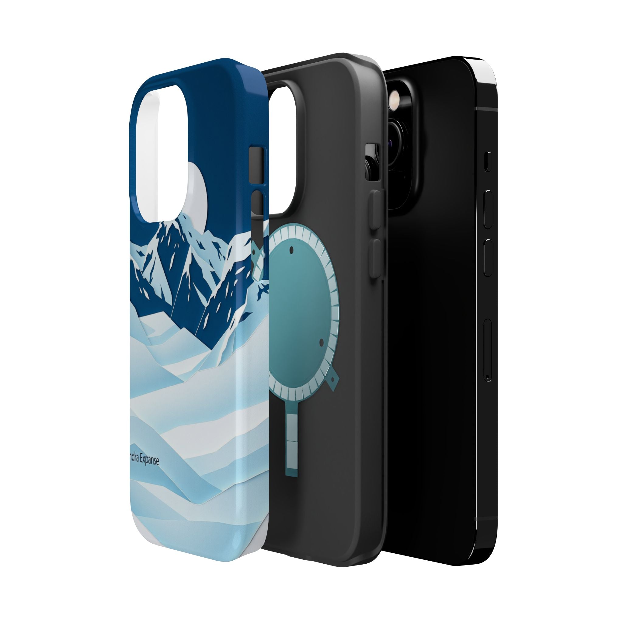 iPhone Midnight Blue And Silver Tundra Expanse Clean iPhone 12 Minimal · iPhone