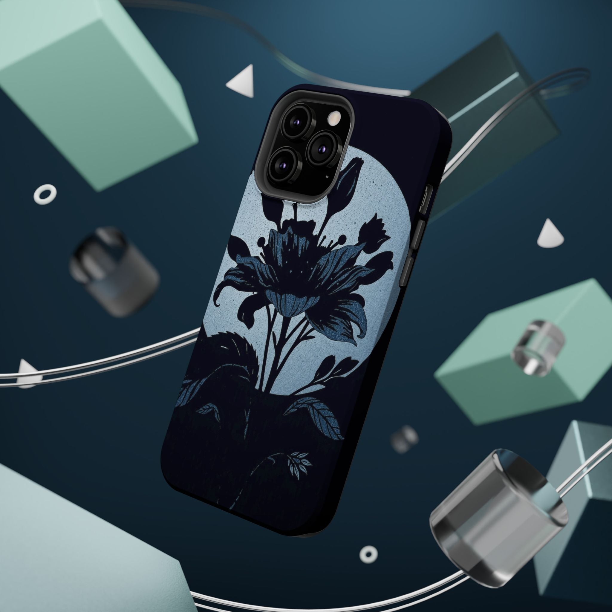 iPhone Radiant Floral Silhouette Design Slim Everyday Designer Case · iPhone Cas