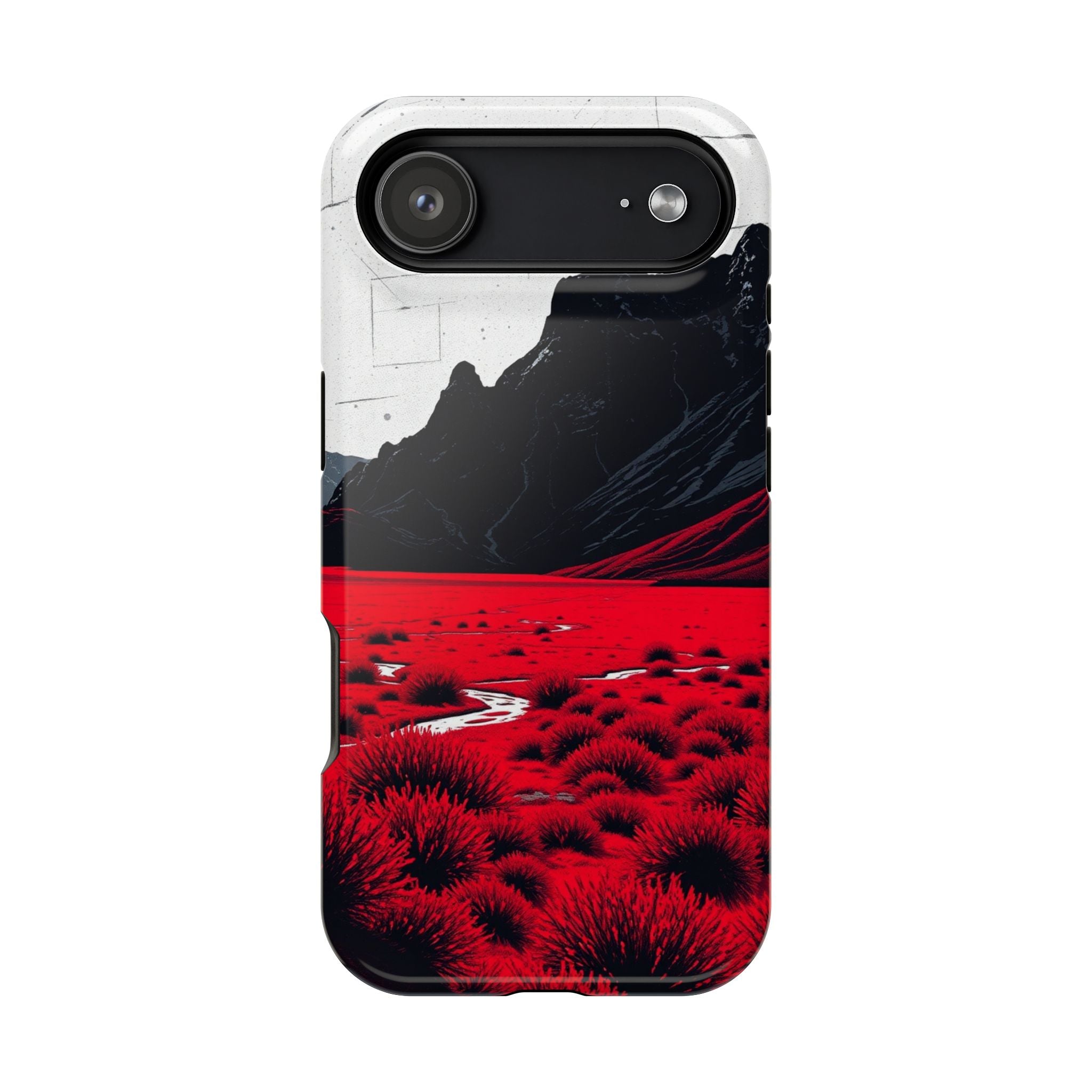 iPhone Black And Crimson Tundra Expanse Slim Everyday iPhone 15 · iPhone Case