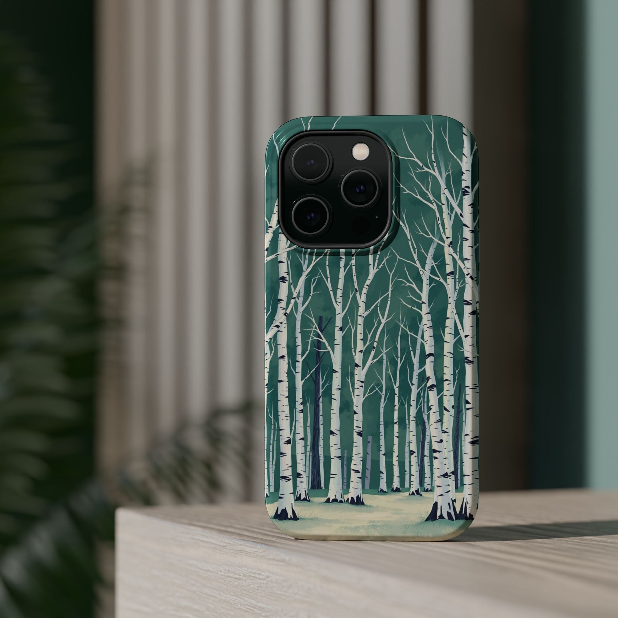 iPhone Sage And Ivory Birch Grove Bold Modern Everyday Snap Case · iPhone Case
