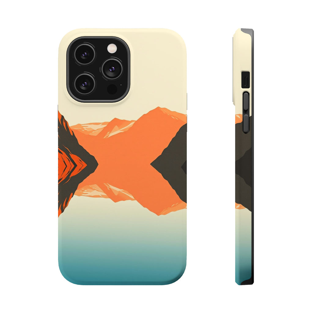 iPhone Burnt Orange And Sand Fjord Reflection Slim iPhone Everyday · iPhone Case