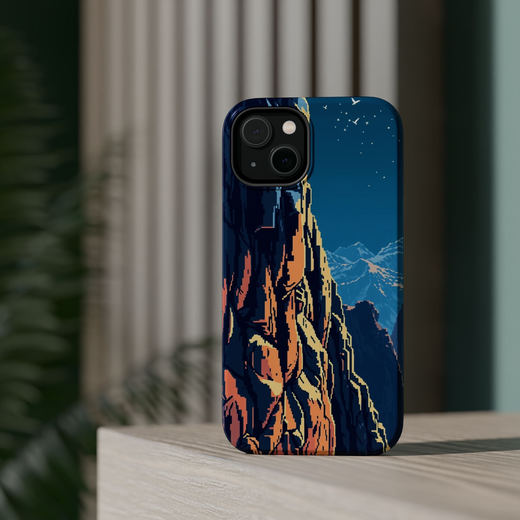 iPhone Midnight Blue And Silver Canyon Wall Slim iPhone Everyday · iPhone Case