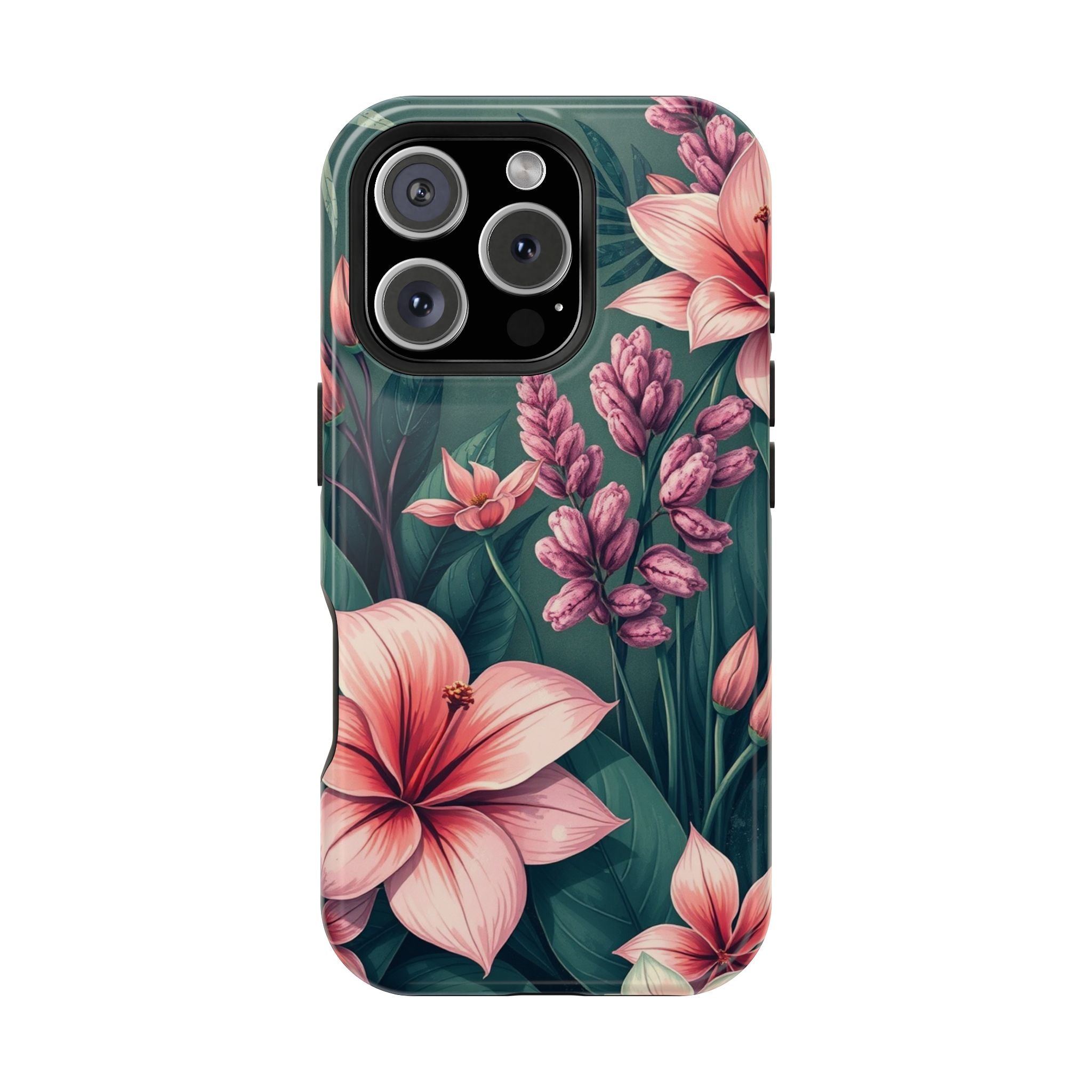 iPhone Mint And Blush Jungle Floral Slim Everyday Designer Case · iPhone Case