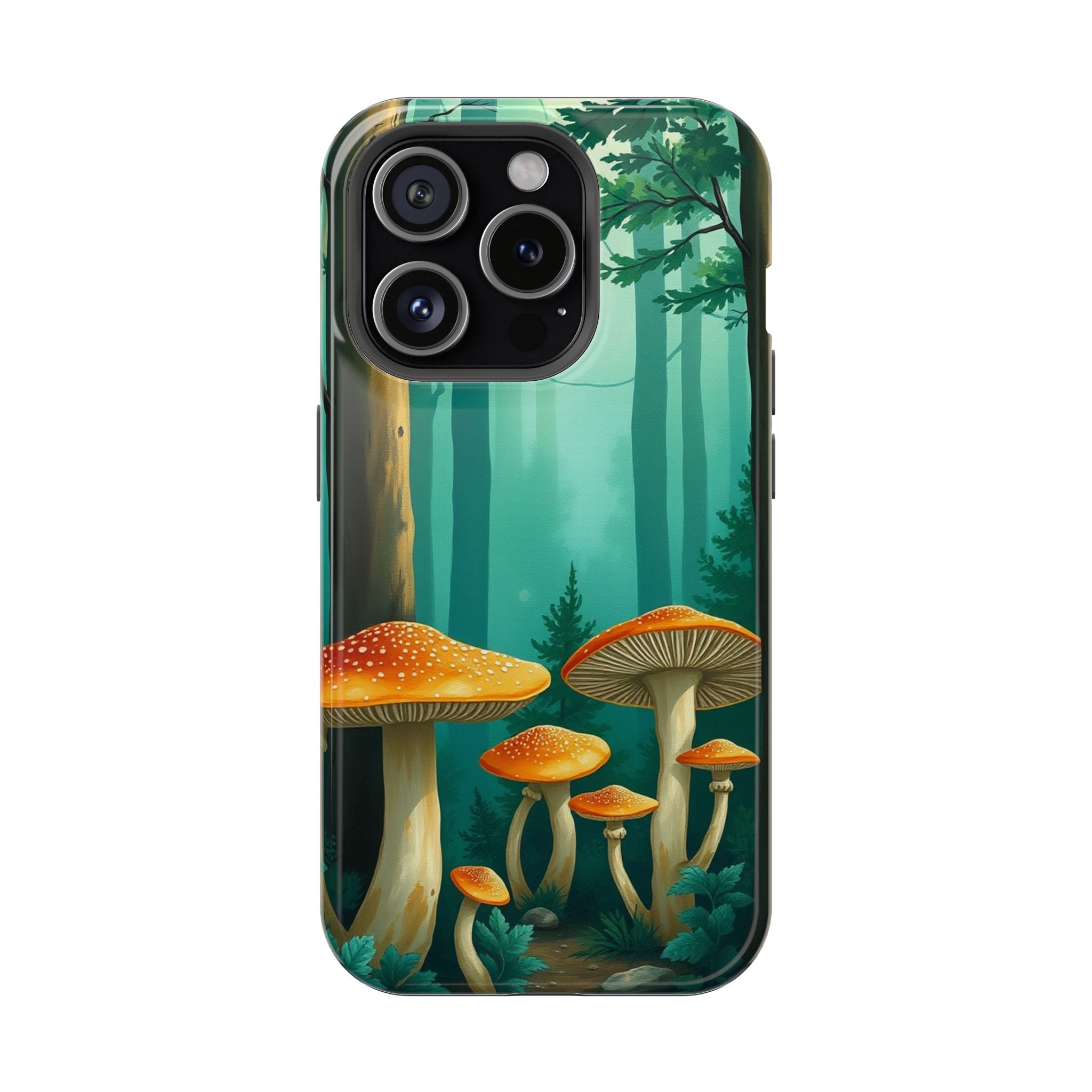 iPhone Mushroom Forest Oil Painting Impressionist iPhone Clean Minimal · iPhone