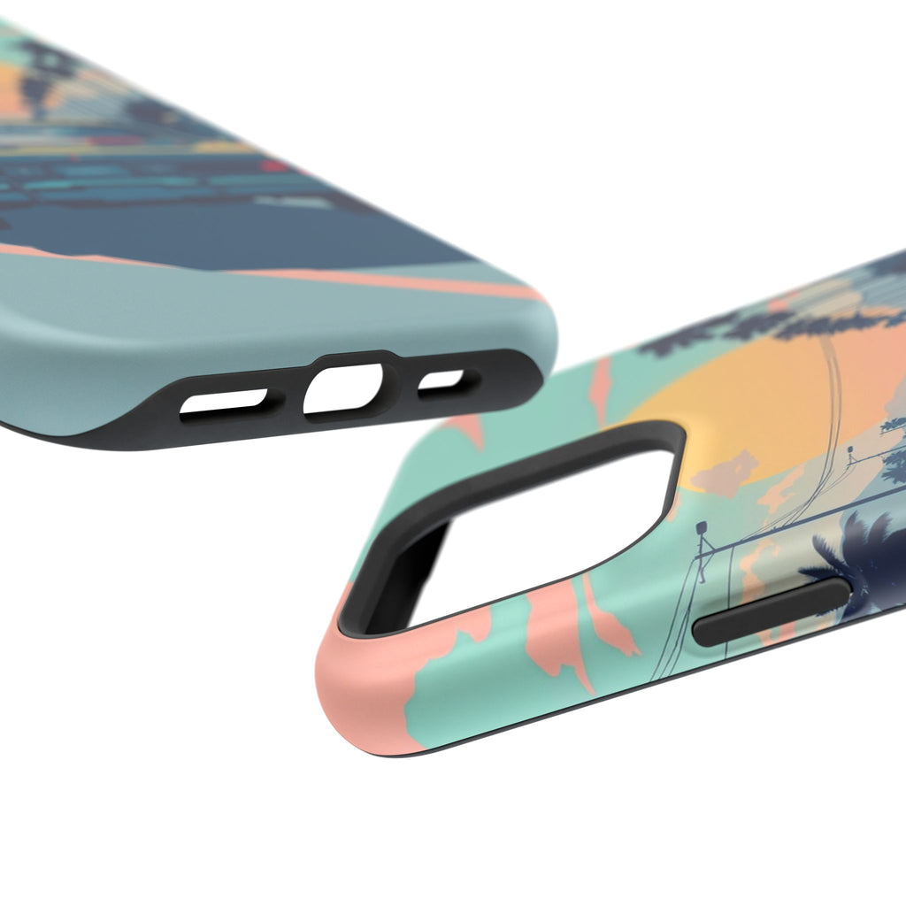 iPhone Sunset Drive 80s Pop Art Bold Slim Everyday Designer Case · iPhone Case