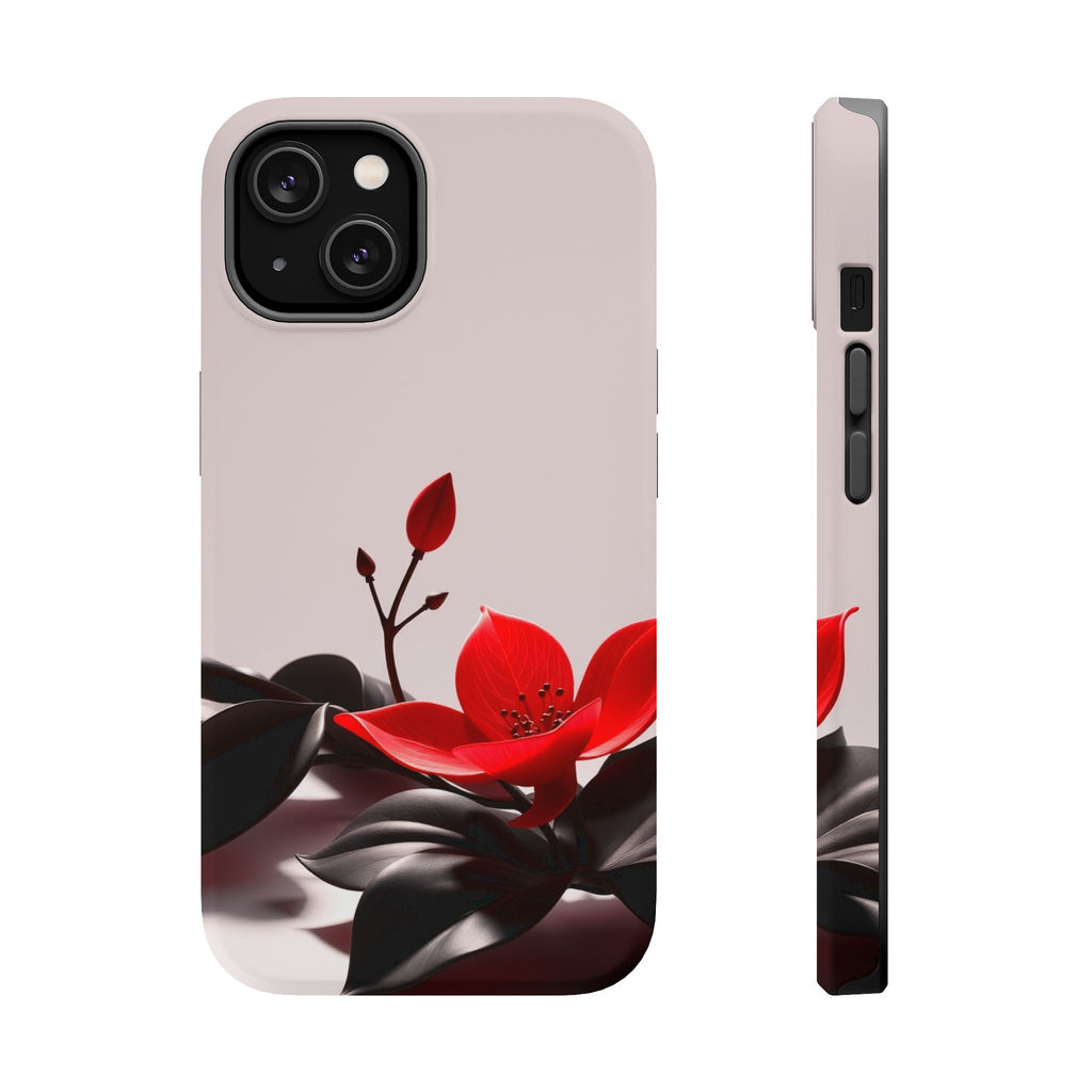 iPhone Radiant Bloom and Leaf Design Slim Everyday Designer Case · iPhone Case