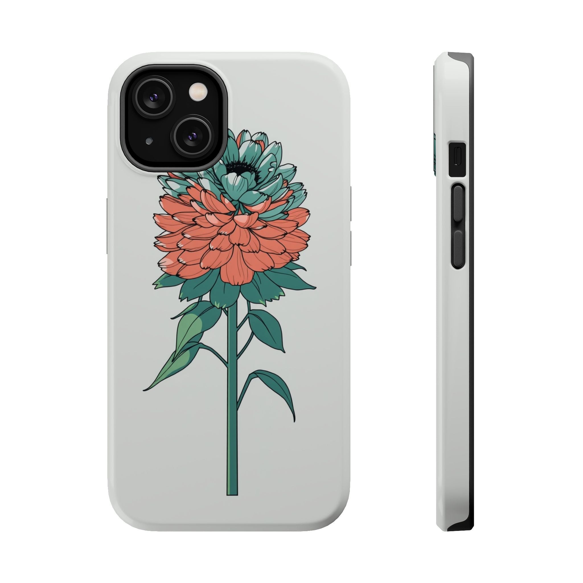 iPhone Serene Ranunculus Stack Design Slim Everyday Designer Case · iPhone Case