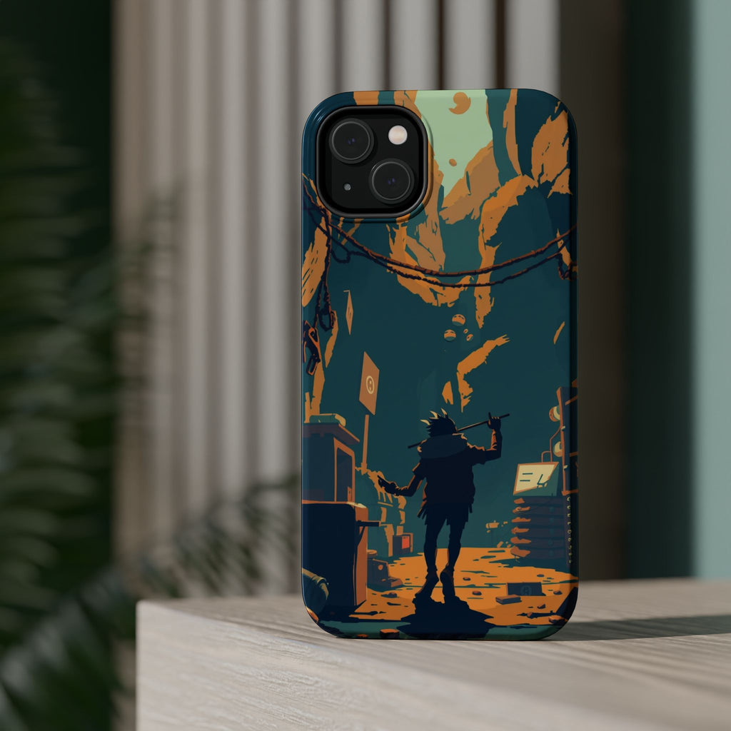 iPhone Mustard And Rust Unhinged in a Cute Way Soft Finish Everyday Case · iPhon