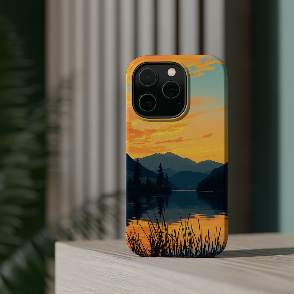 iPhone Lake at Twilight Oil Painting Impressionist iPhone Artistic · iPhone Case