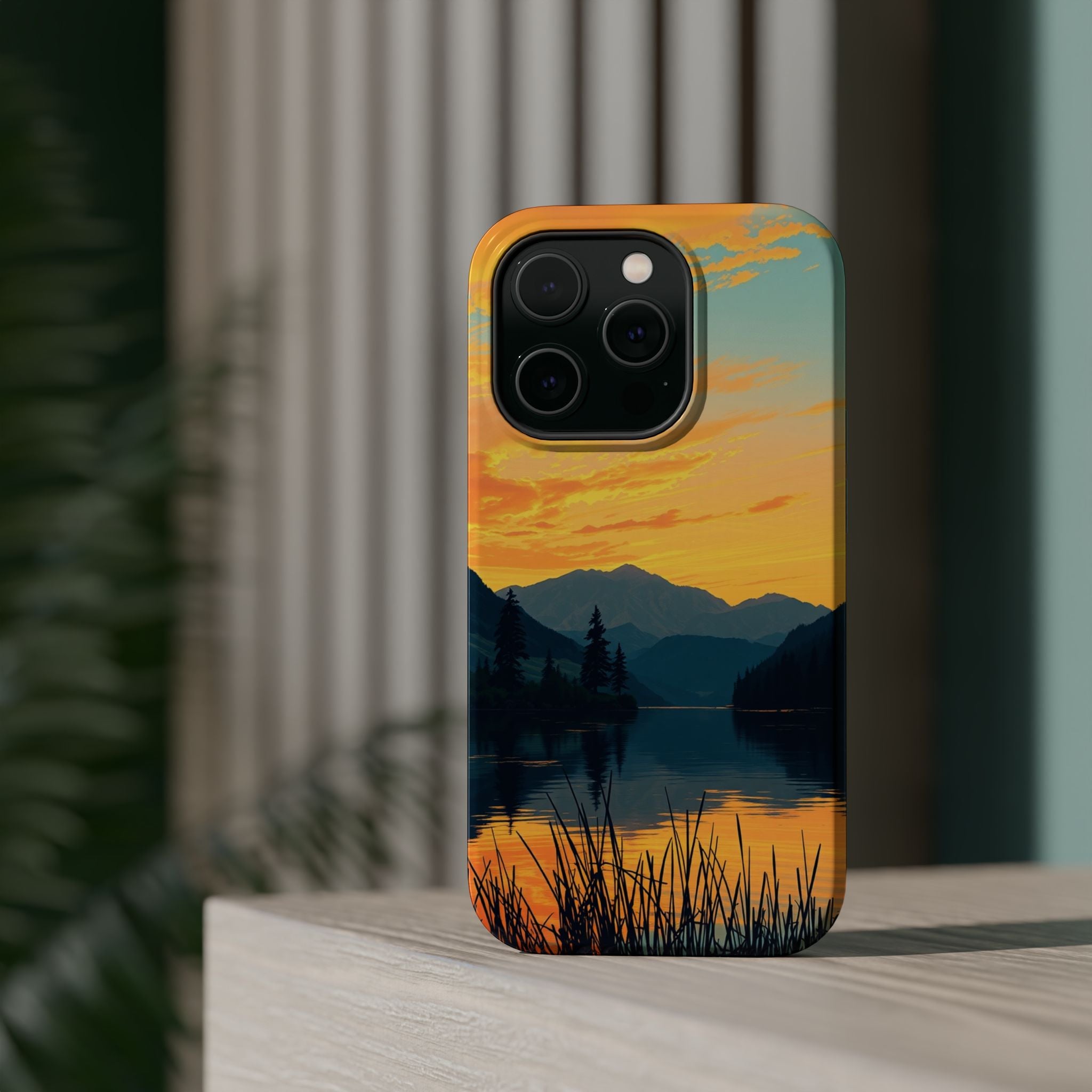 iPhone Lake at Twilight Oil Painting Impressionist iPhone Artistic · iPhone Case
