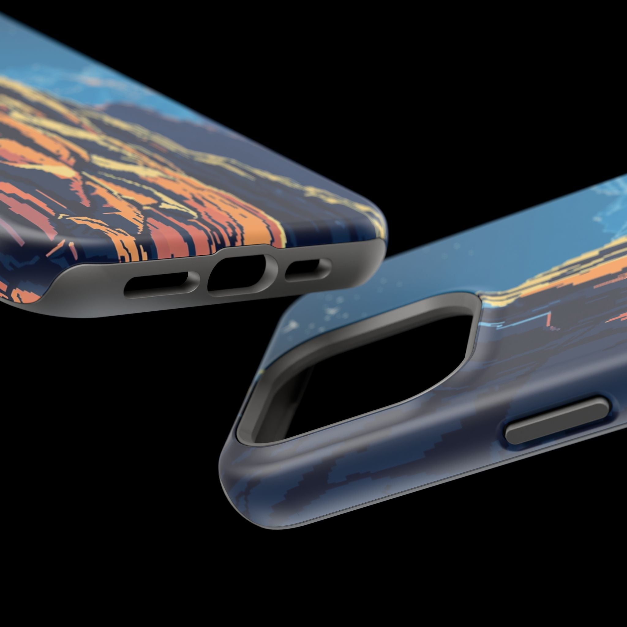 iPhone Midnight Blue And Silver Canyon Wall Slim iPhone Everyday · iPhone Case