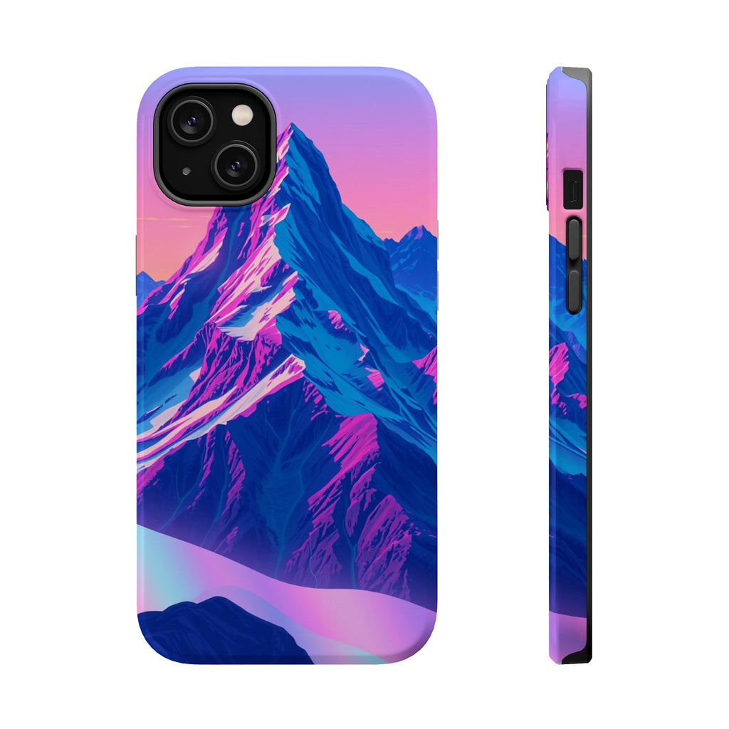 iPhone Mountain at Sunrise Holographic Iridescent iPhone Clean Minimal · iPhone
