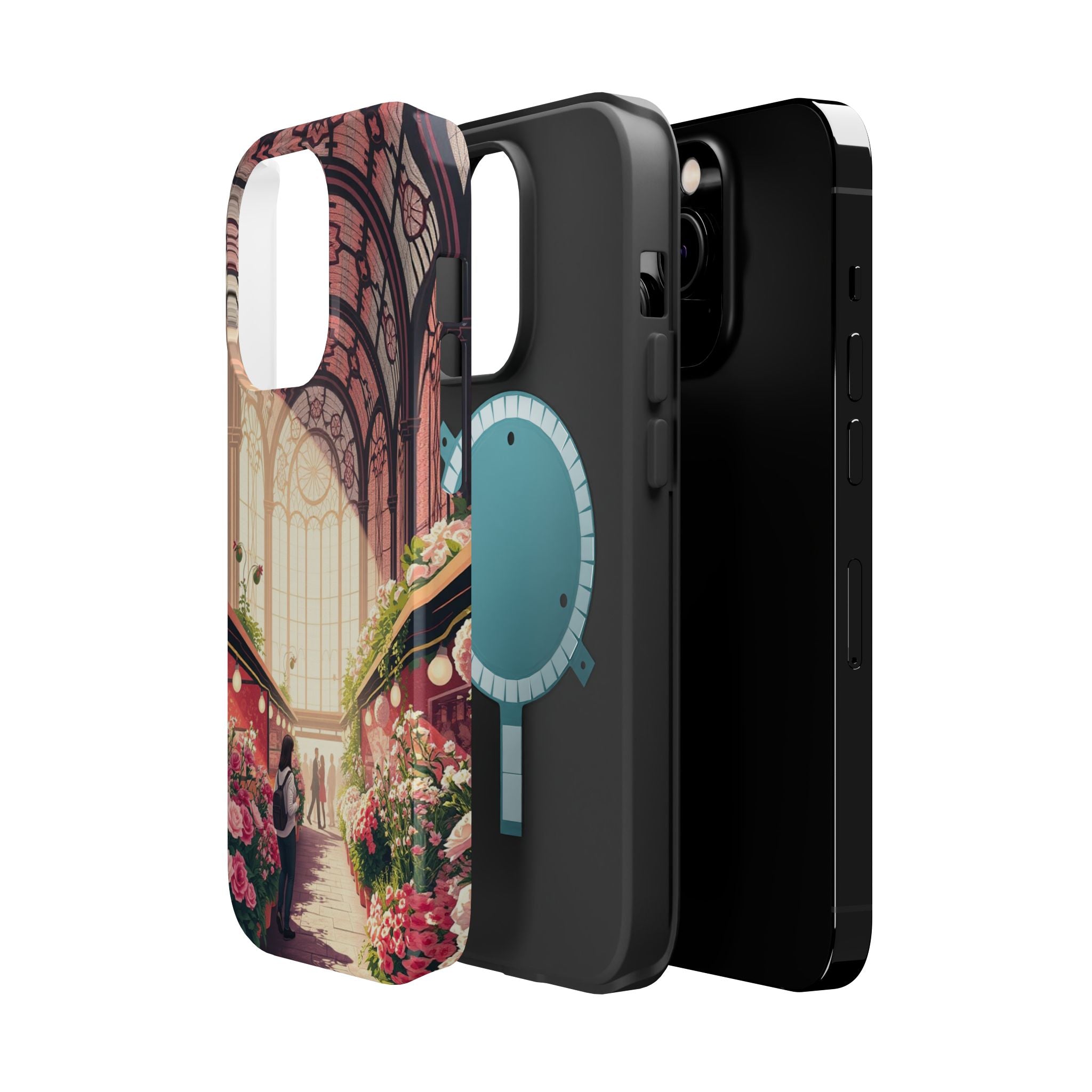 iPhone Flower Market Stained Glass Bold Modern Everyday Snap Case · iPhone Case