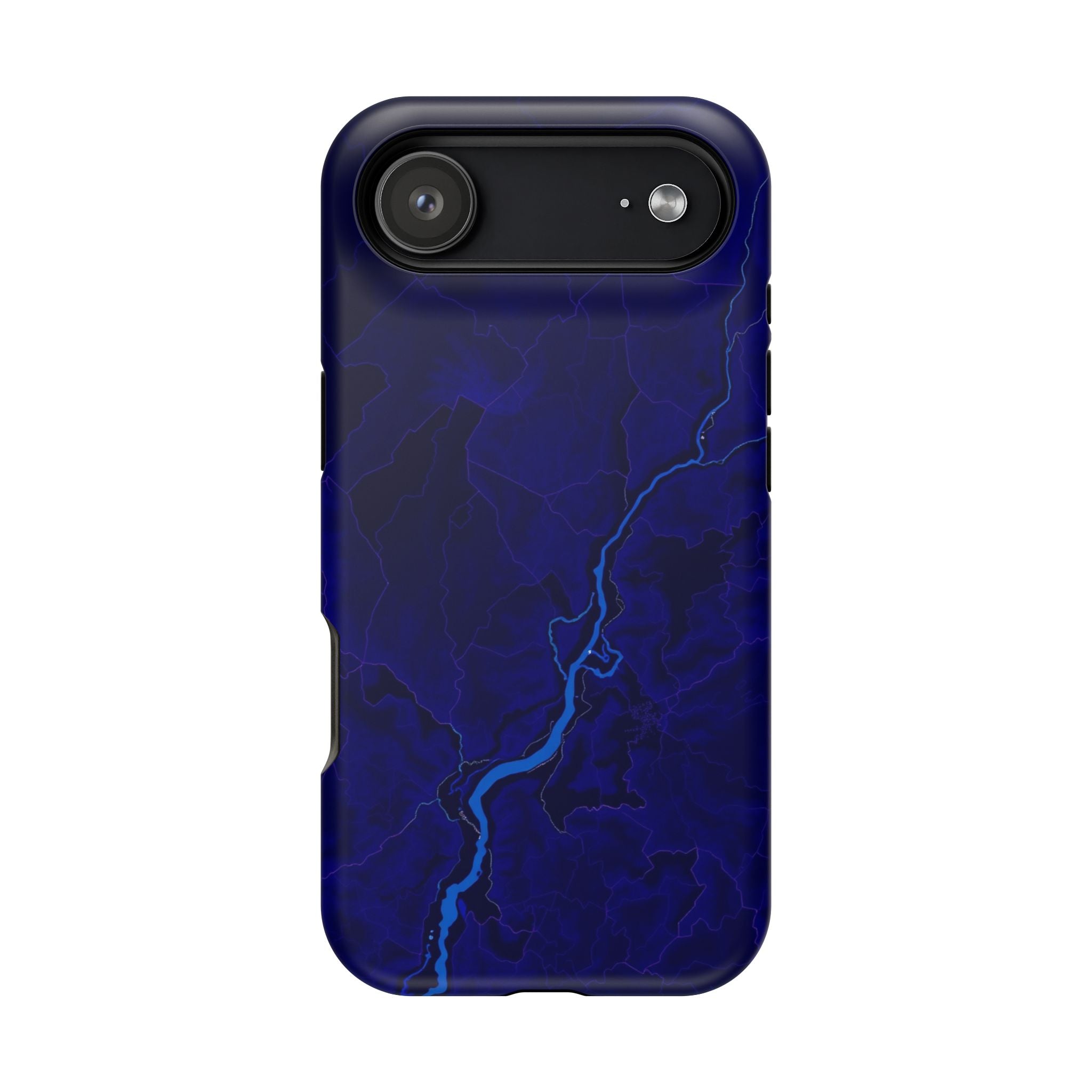 iPhone Thermal Map Dark Gothic Ink Bold Modern Everyday Snap Case · iPhone Case