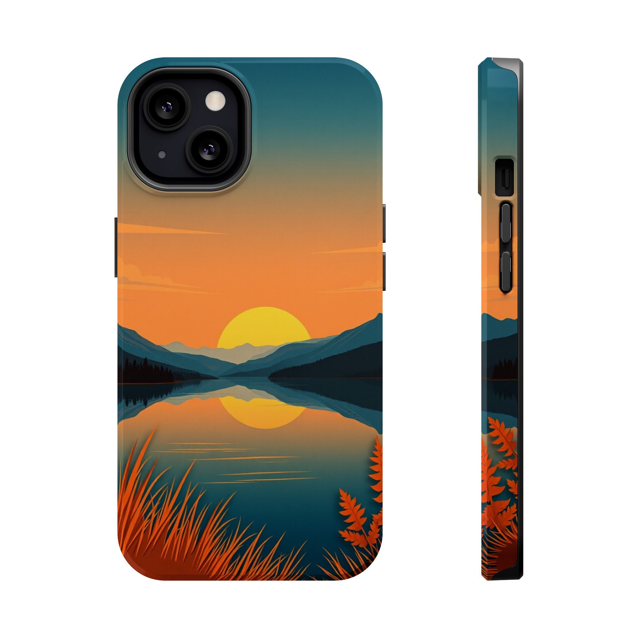 iPhone Lake at Twilight Cinematic Art Slim Everyday Designer Case · iPhone Case