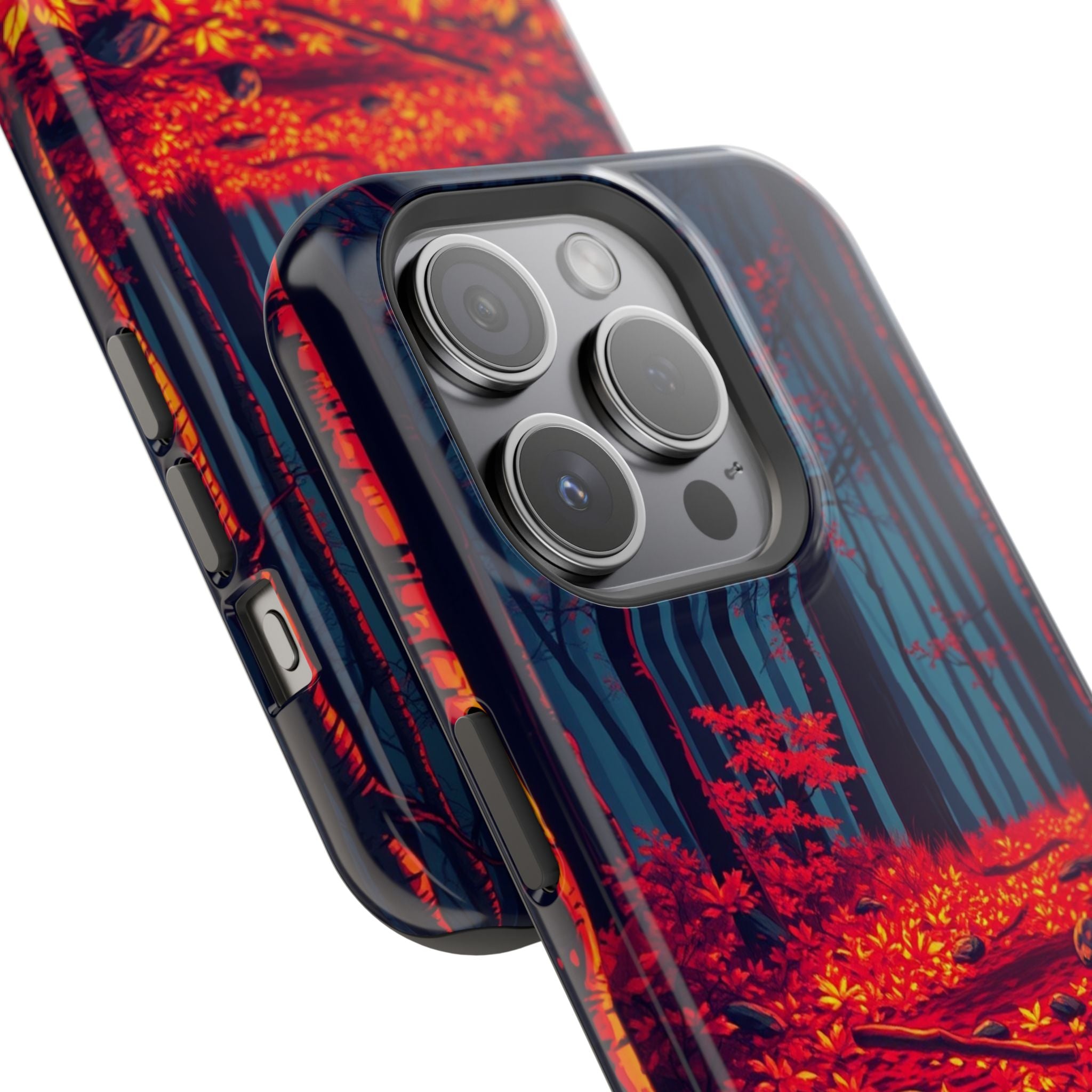iPhone Black And Crimson Autumn Forest Floor Slim iPhone Everyday · iPhone Case