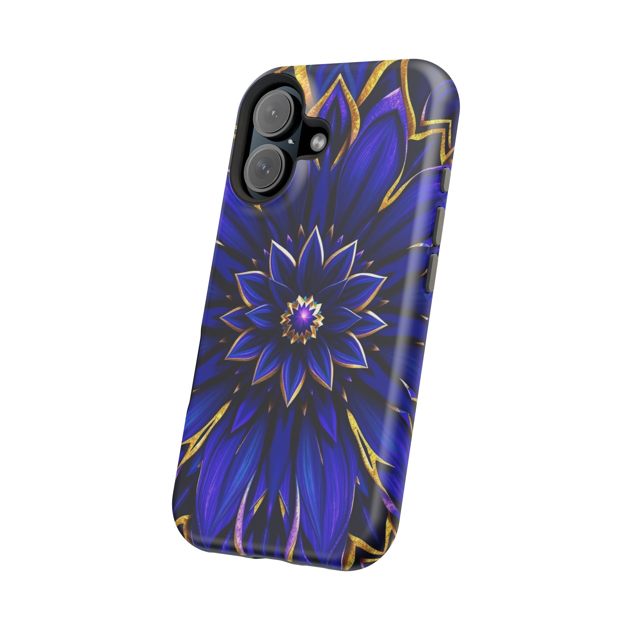 iPhone Floral Mandala Electric Art 14 Slim Everyday Designer Case · iPhone Case